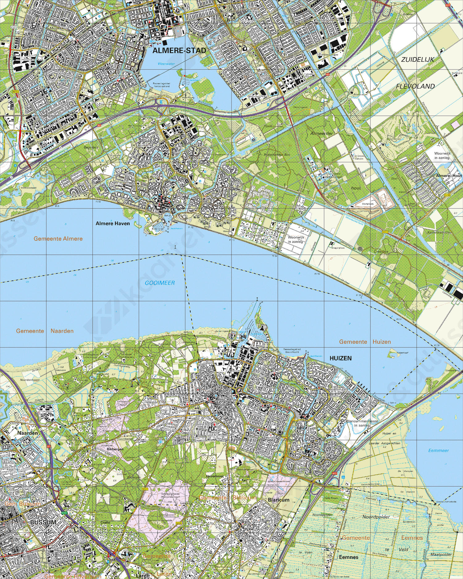 Topografische Kaart 26C Huizen