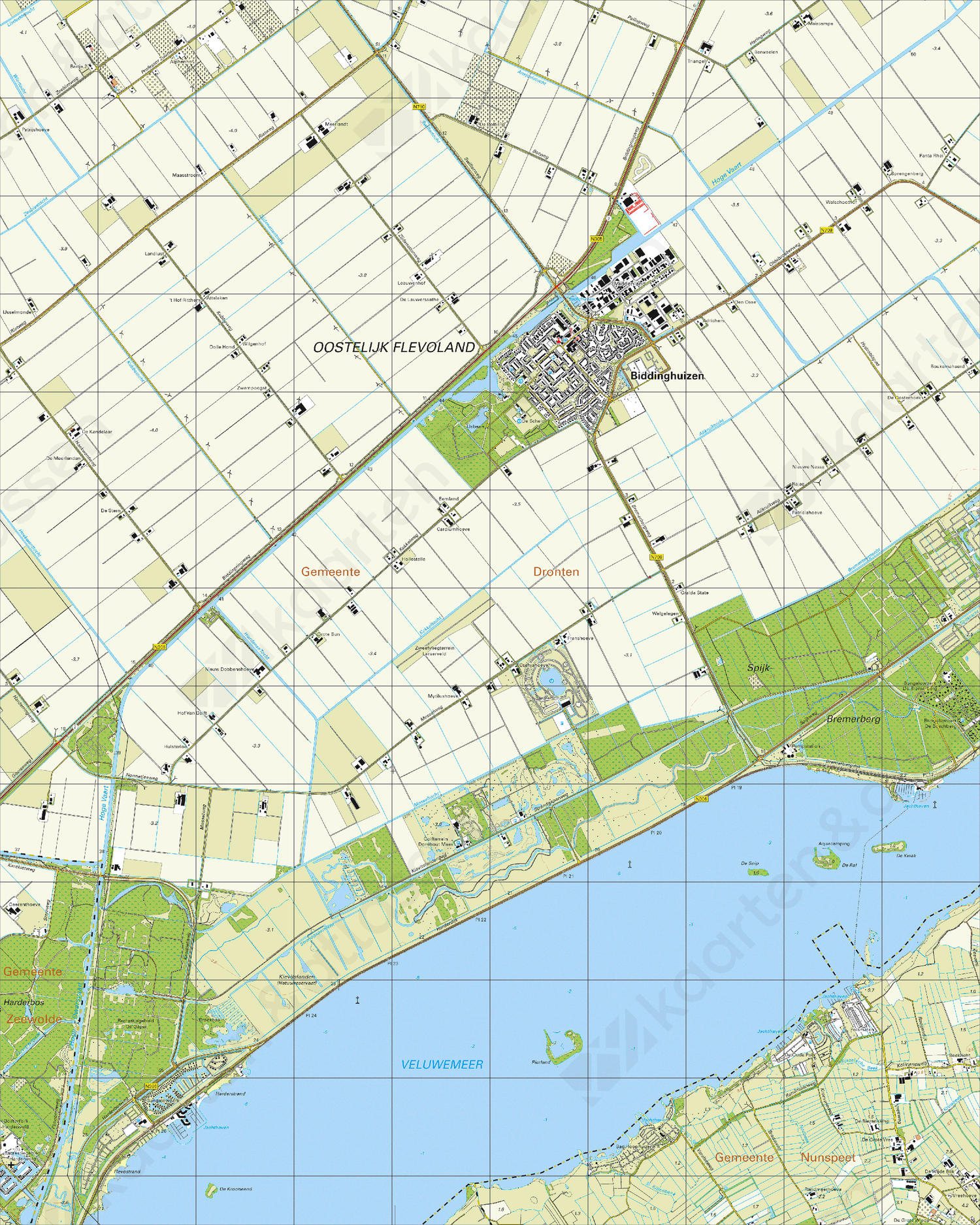 Topografische Kaart 26F Biddingshuizen Digitale Topografische Kaart 26F Biddingshuizen