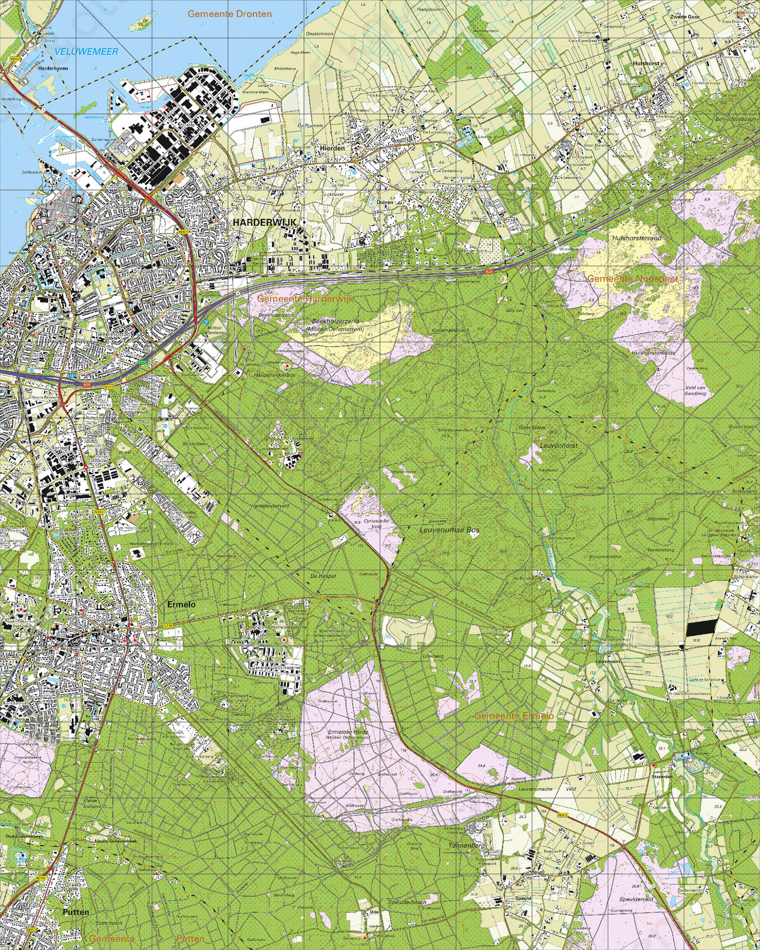 Topografische Kaart 26H Harderwijk