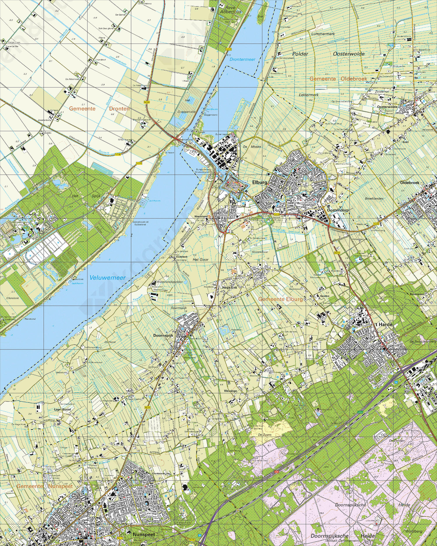 Topografische Kaart 27A Elburg Topografische Kaart 27A Elburg