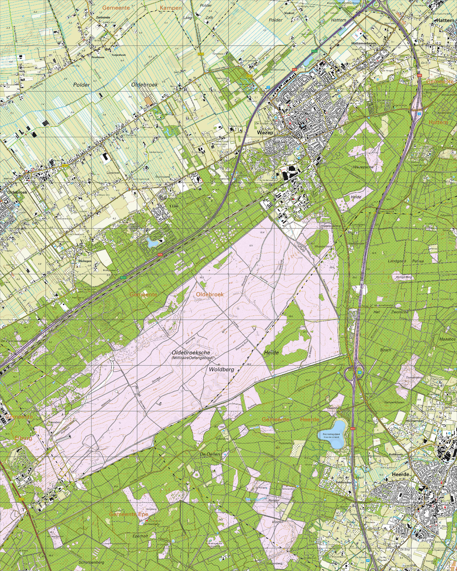 Topografische Kaart 27B Wezep