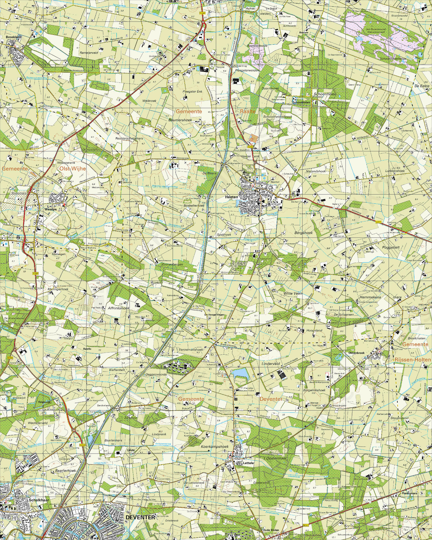 Topografische Kaart 27H Heeten Topografische Kaart 27H Heeten