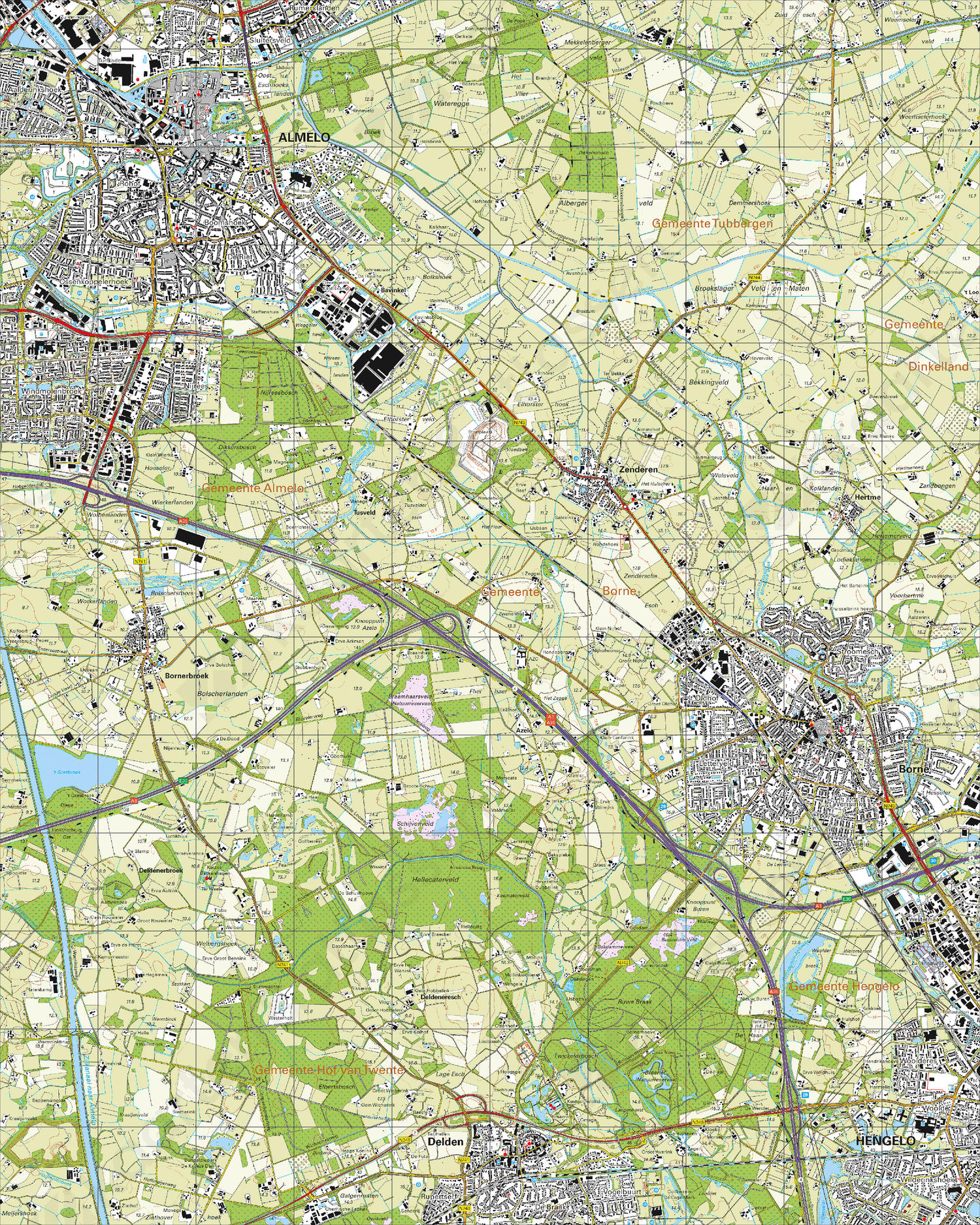 Topografische Kaart 28G Almelo Topografische Kaart 28G Almelo