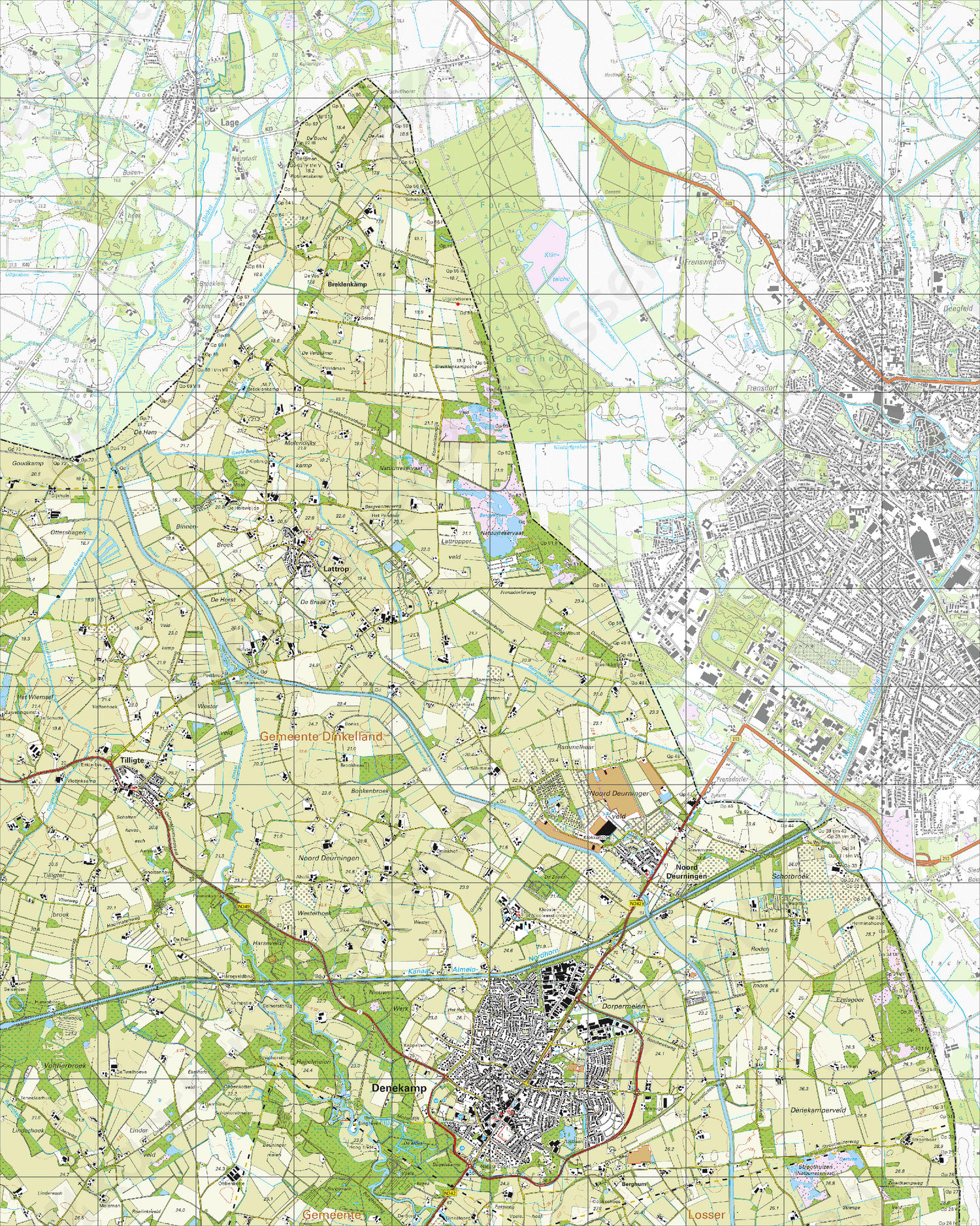 Topografische Kaart 29A Denekamp Topografische Kaart 29A Denekamp