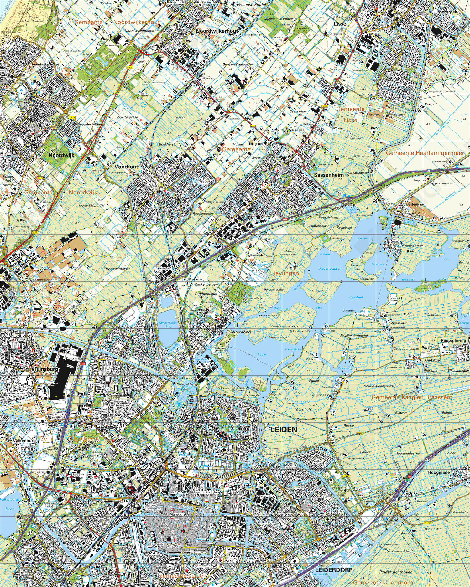 Digitale Topografische Kaart 30F Leiden