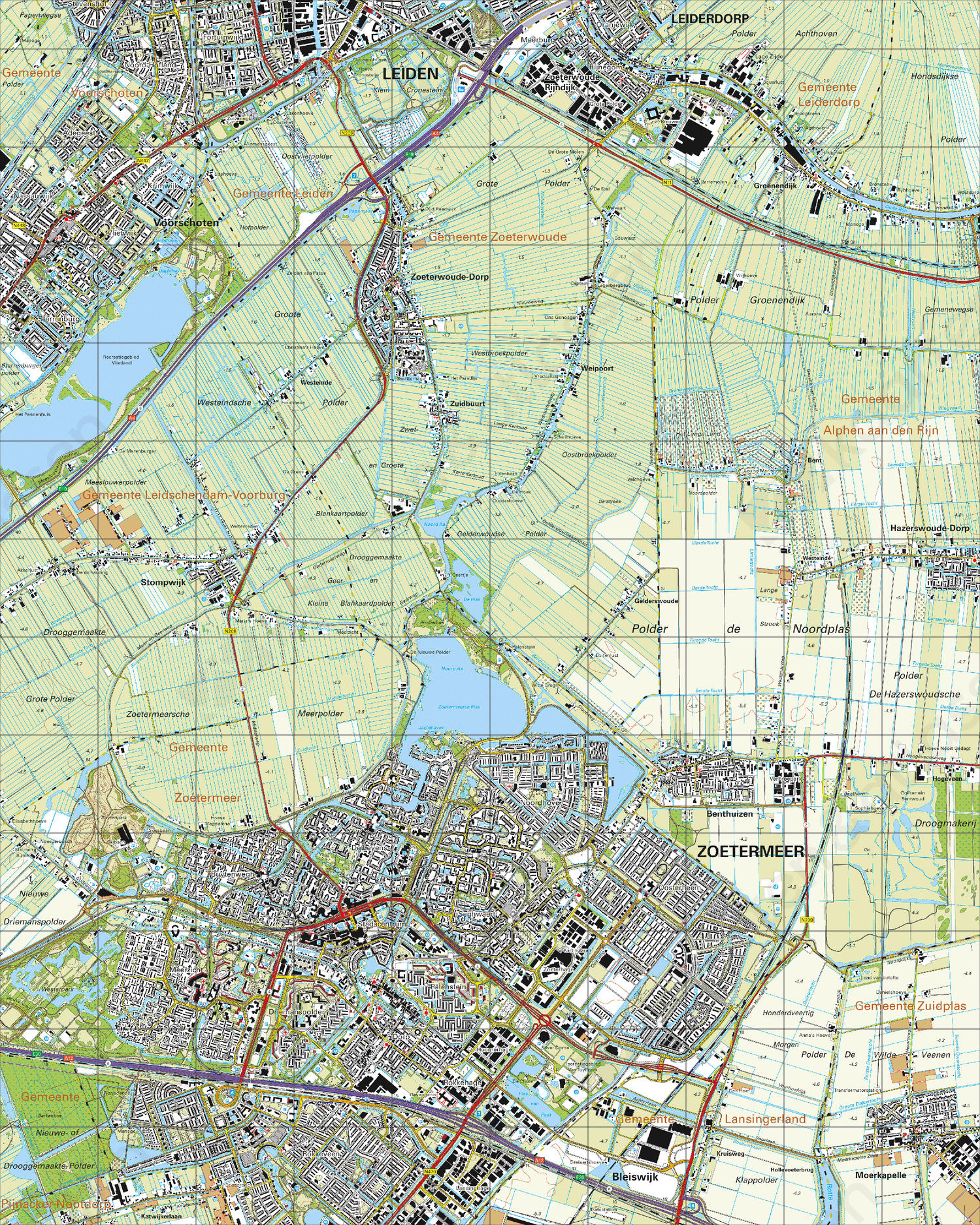 Topografische Kaart 30H Zoetermeer