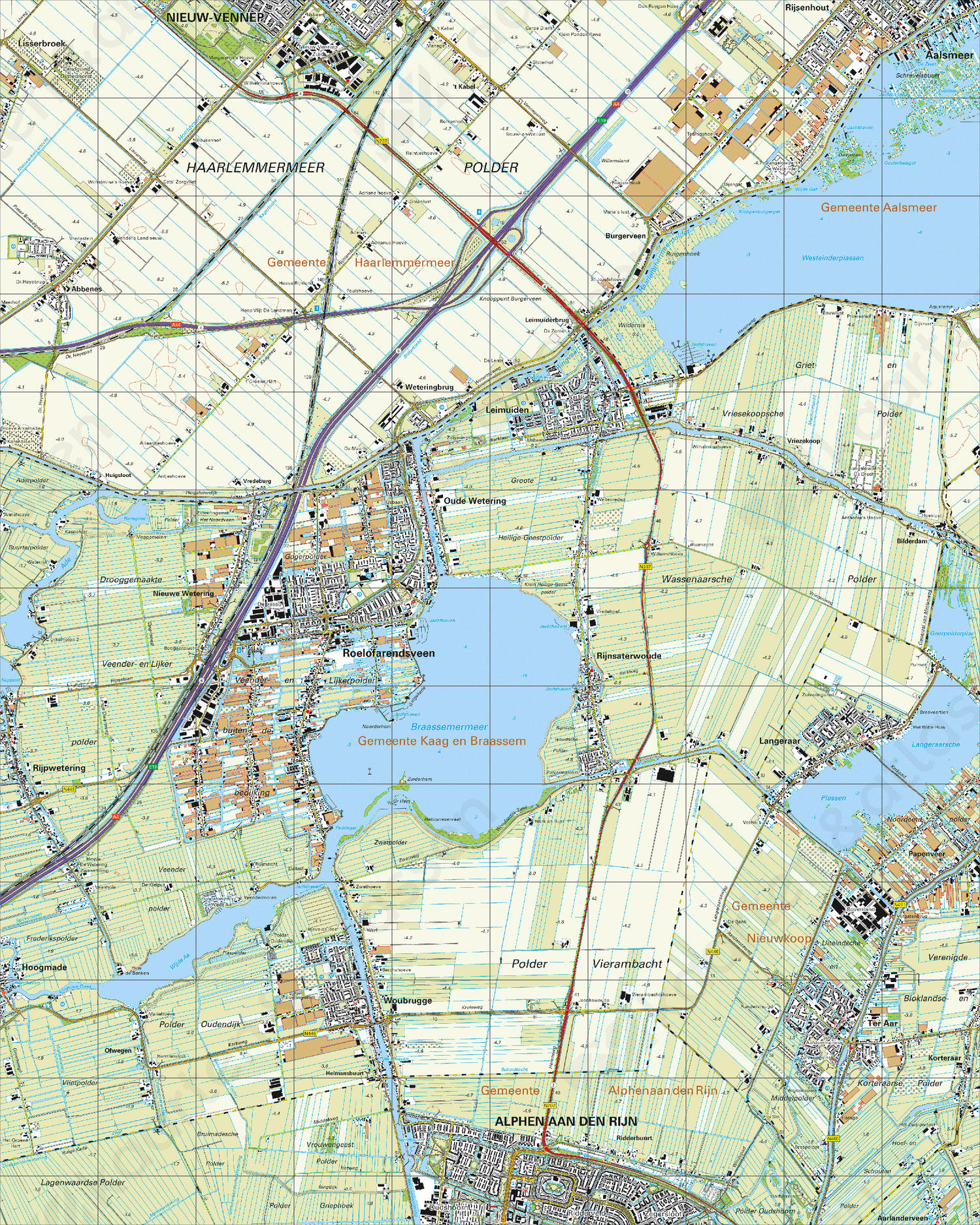 Digitale Topografische Kaart 31A Roelofarendsveen