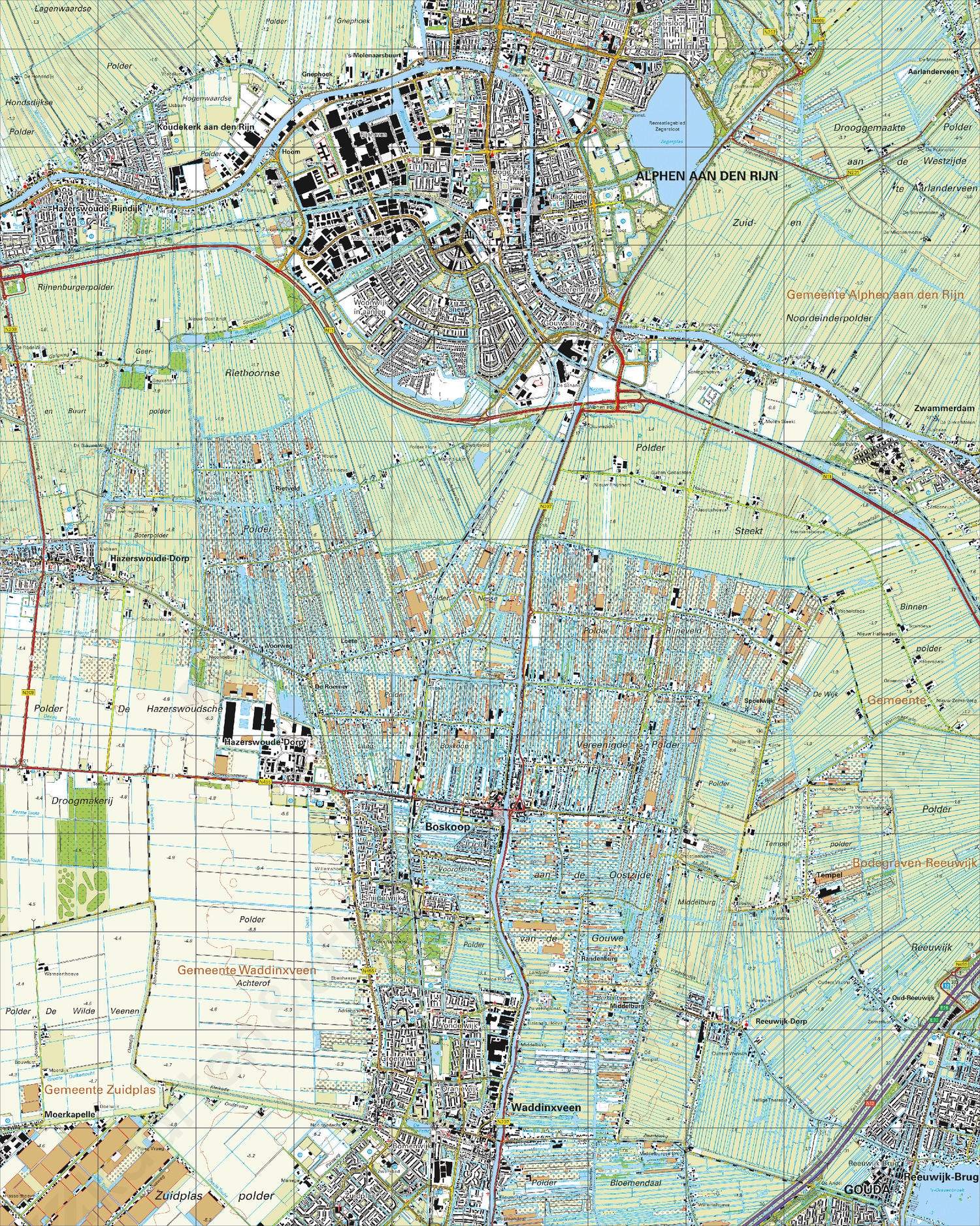 Topografische Kaart 31C Alphen aan den Rijn Digitale Topografische Kaart 31C Alphen aan den Rijn