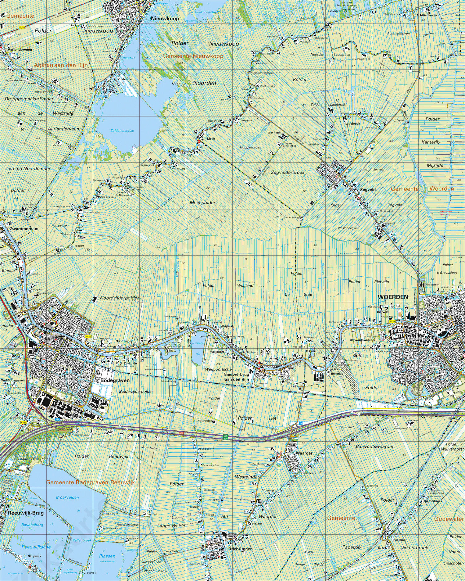 Digitale Topografische Kaart 31D Bodegraven
