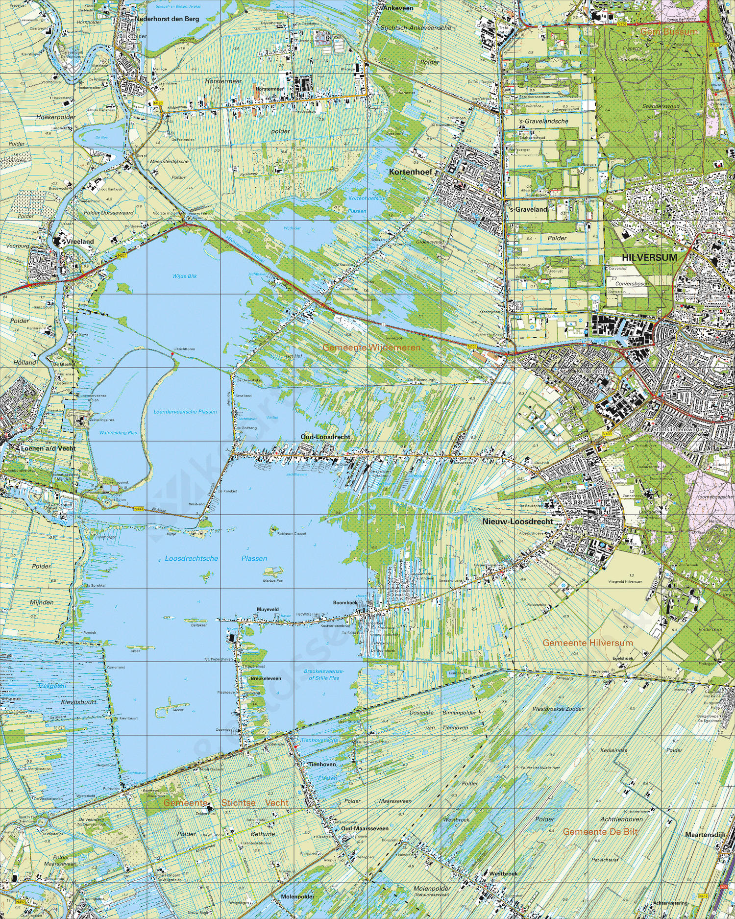 Topografische Kaart 31F Oud-Loosdrecht Digitale Topografische Kaart 31F Oud-Loosdrecht