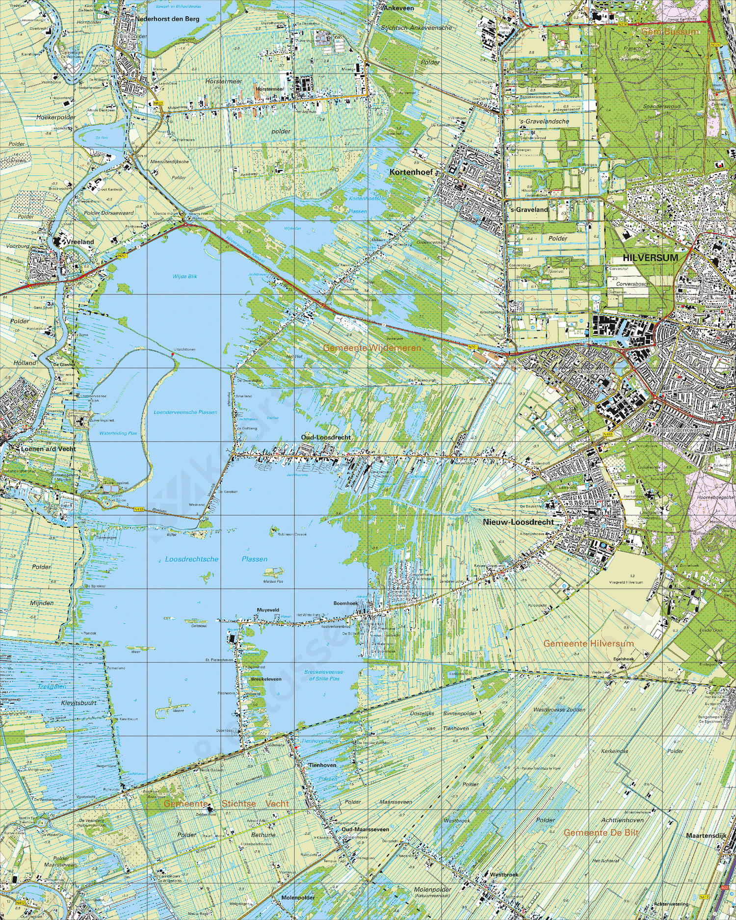 Digitale Topografische Kaart 31F Oud-Loosdrecht