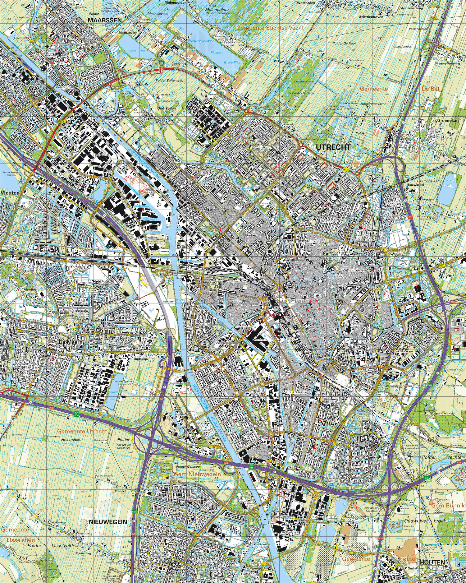 Topografische Kaart 31H Utrecht