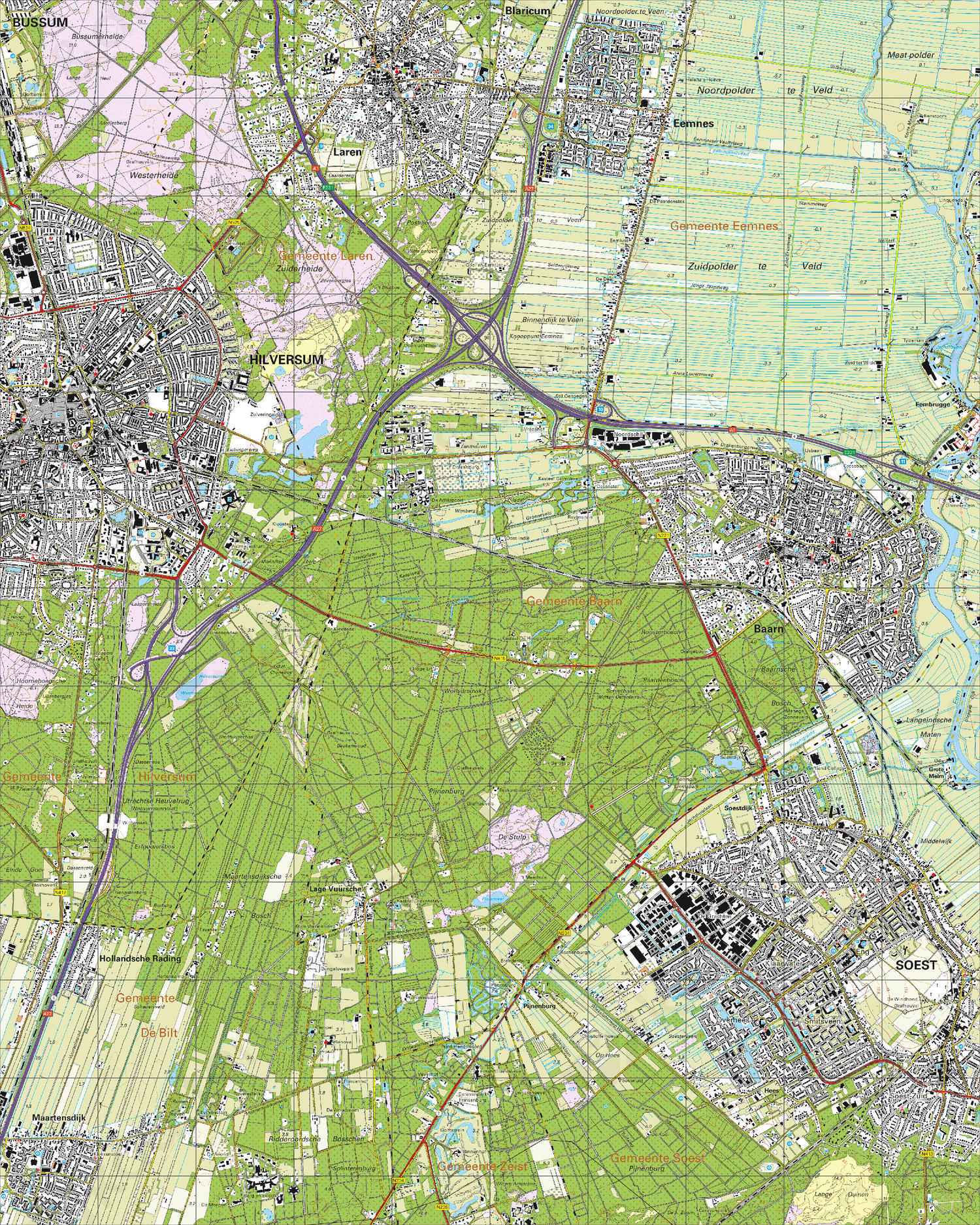 Topografische Kaart 32A Soestdijk Digitale Topografische Kaart 32A Soestdijk