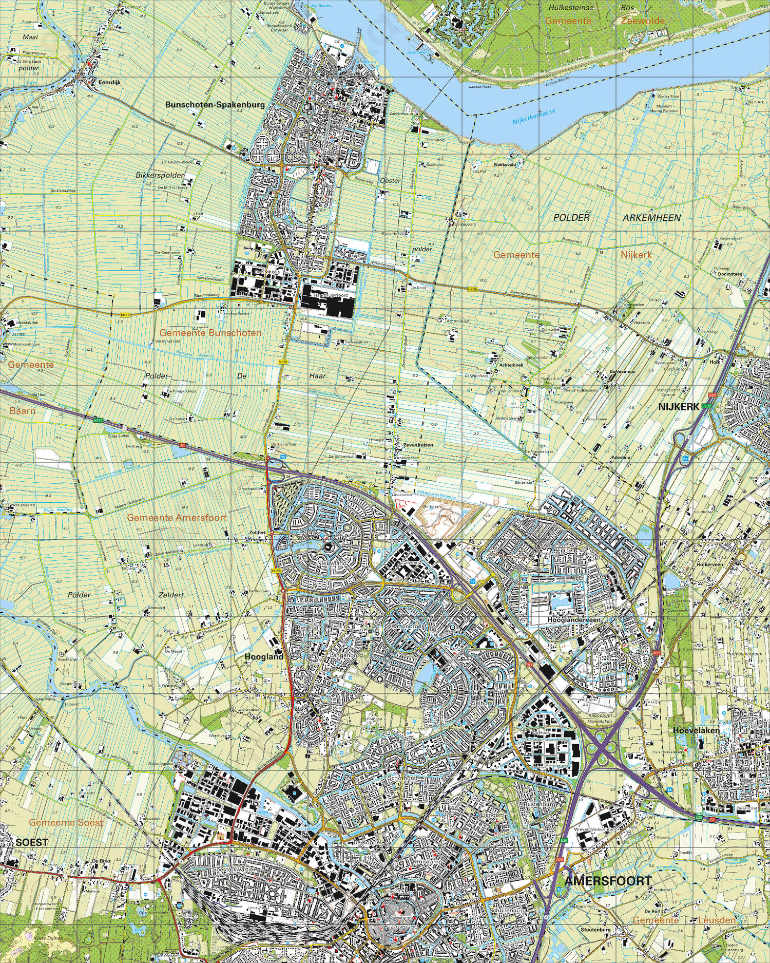 Digitale Topografische Kaart 32B Amersfoort