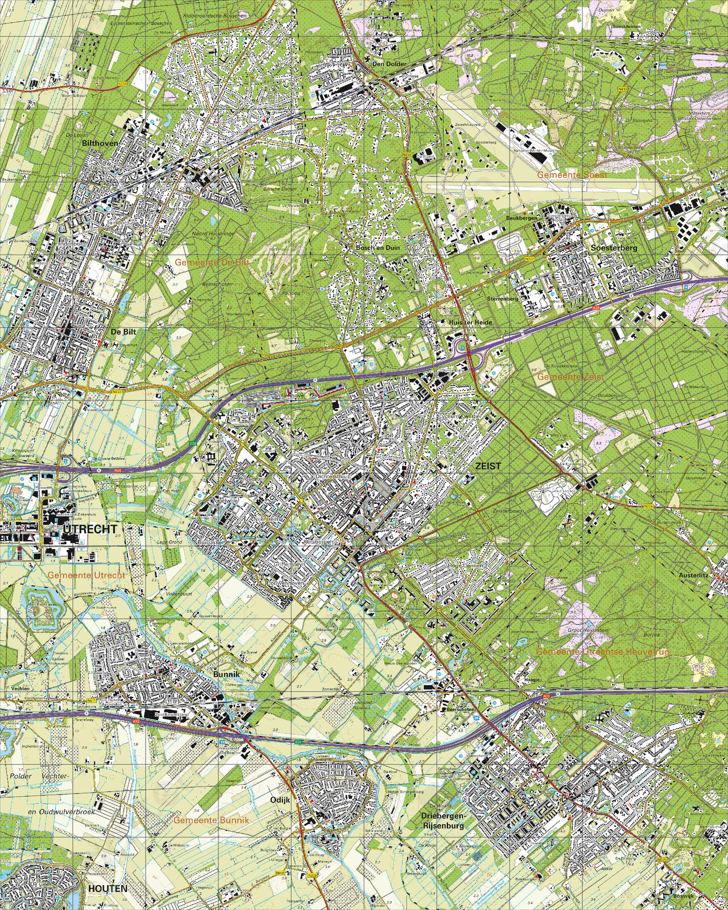 Digitale Topografische Kaart 32C Zeist