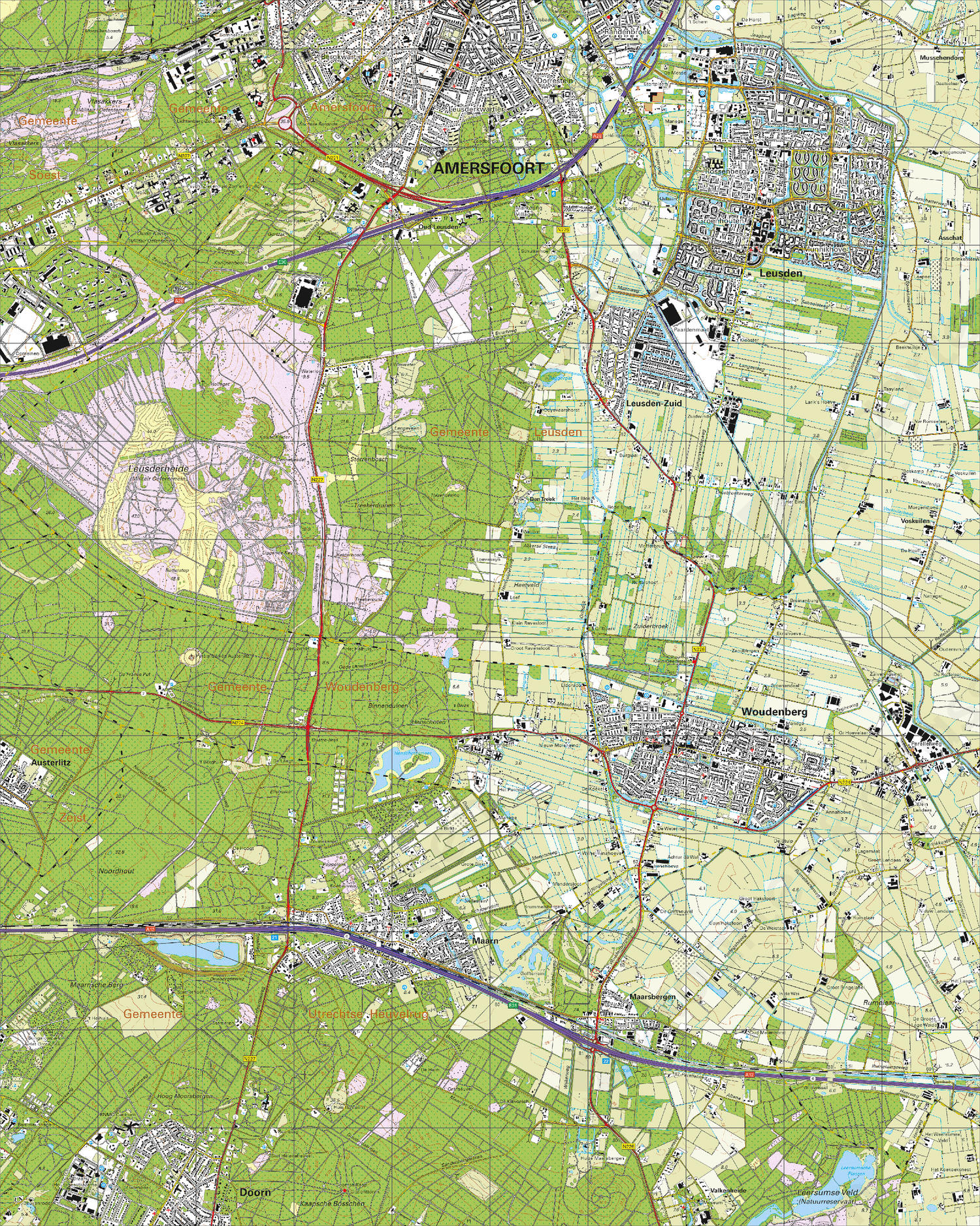 Digitale Topografische Kaart 32D Woudenberg