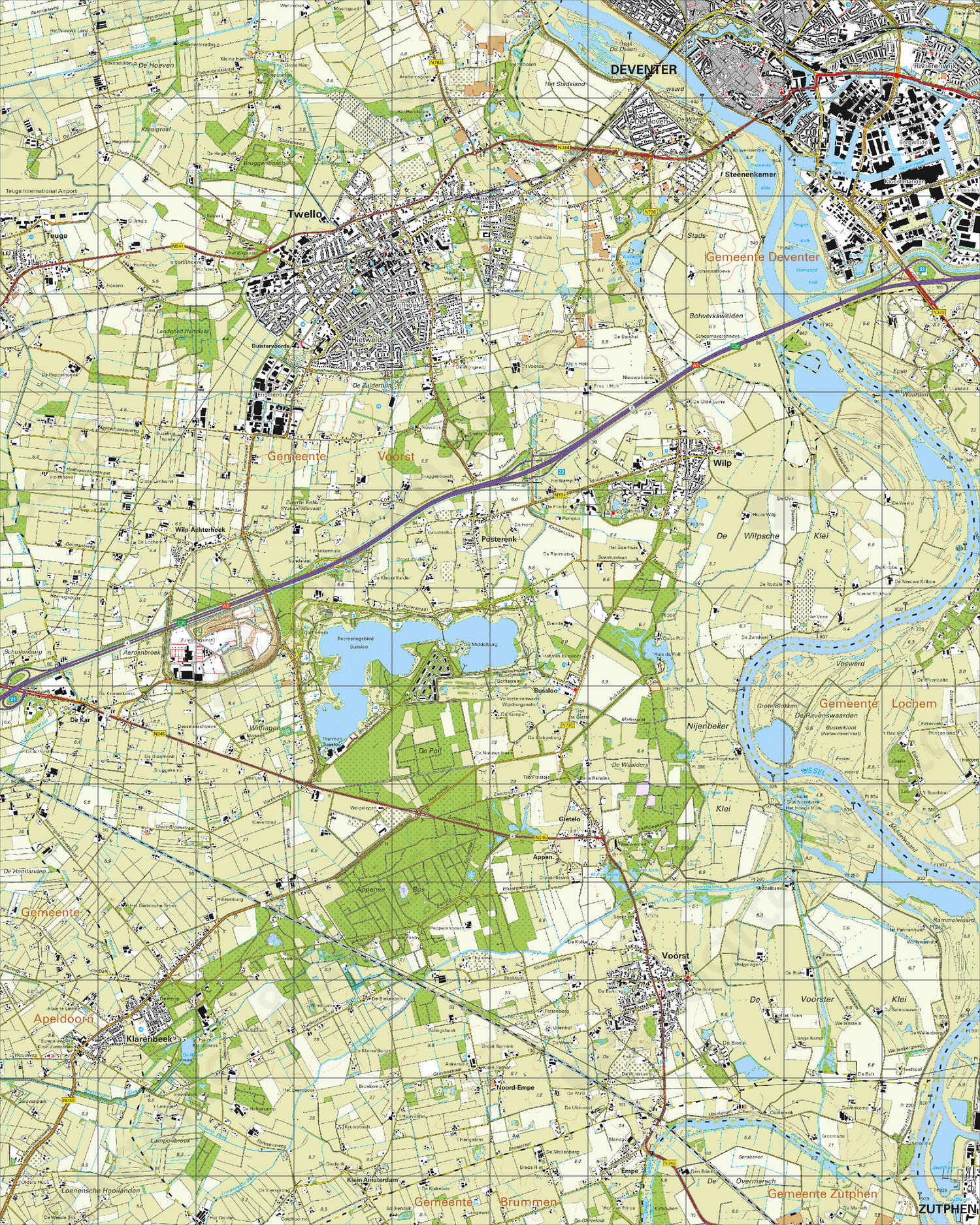 Topografische Kaart 33E Deventer Digitale Topografische Kaart 33E Deventer