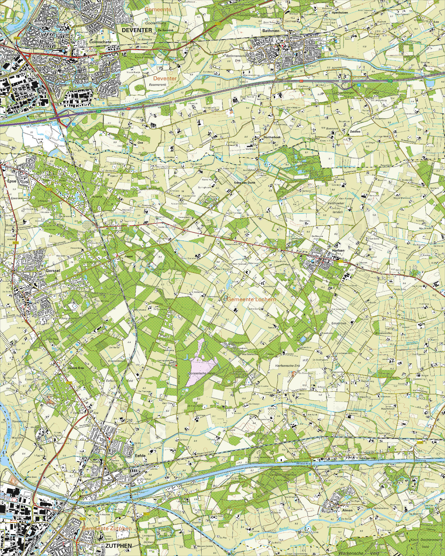 Topografische Kaart 33F Gorssel Topografische Kaart 33F Gorssel