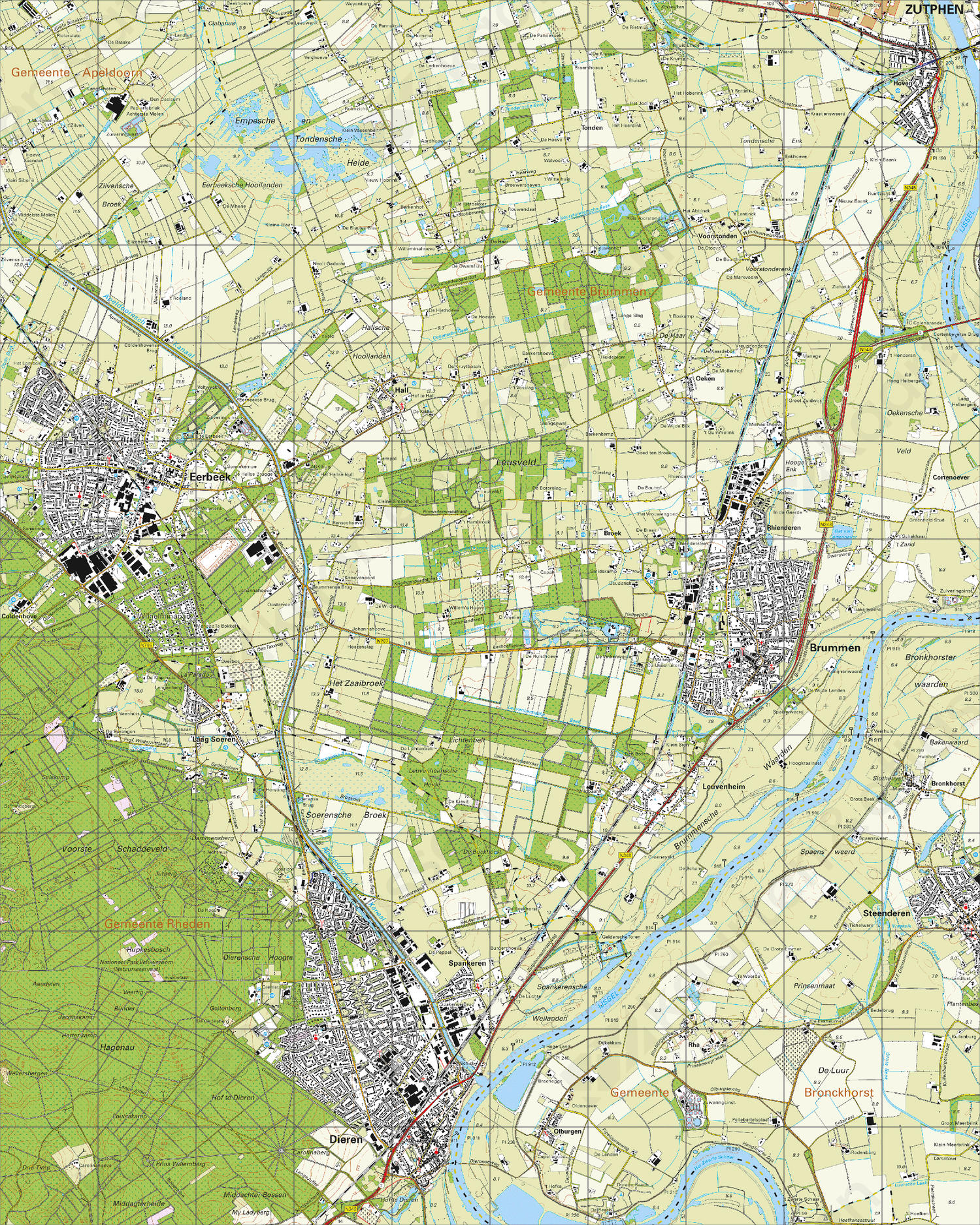 Topografische Kaart 33G Dieren Digitale Topografische Kaart 33G Dieren