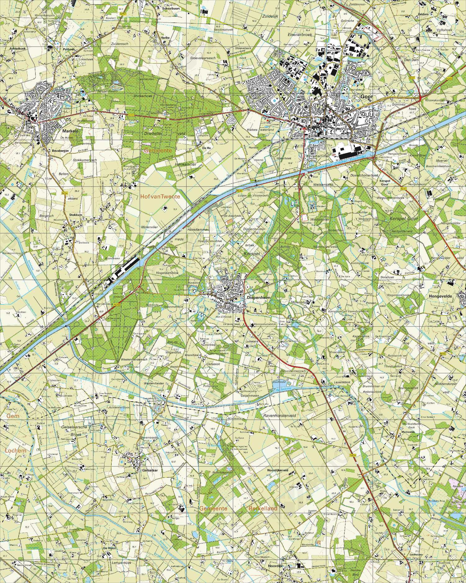 Topografische Kaart 34B Goor Topografische Kaart 34B Goor