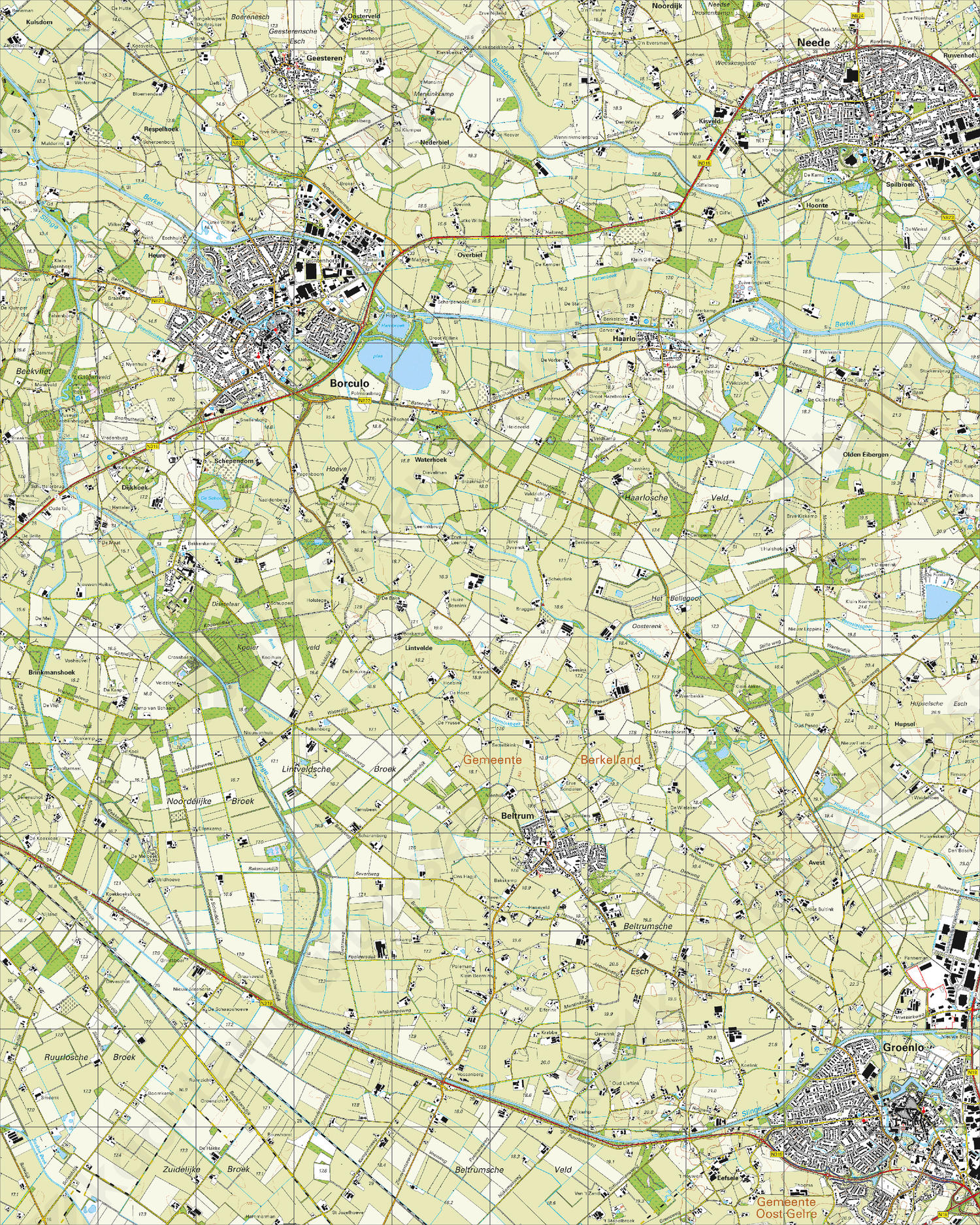 Topografische Kaart 34D Borculo Topografische Kaart 34D Borculo