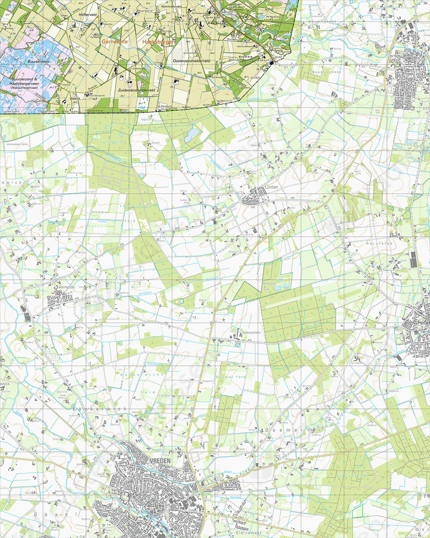 Topografische Kaart 34H Den Braam Topografische Kaart 34H Den Braam