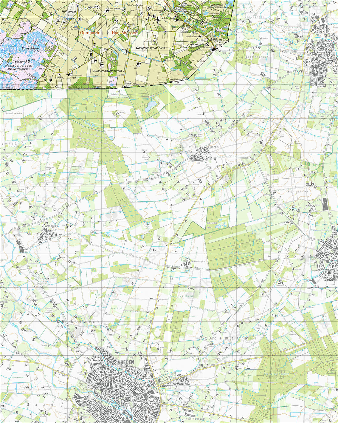 Digitale Topografische Kaart 34H Den Braam Digitale Topografische Kaart 34H Den Braam
