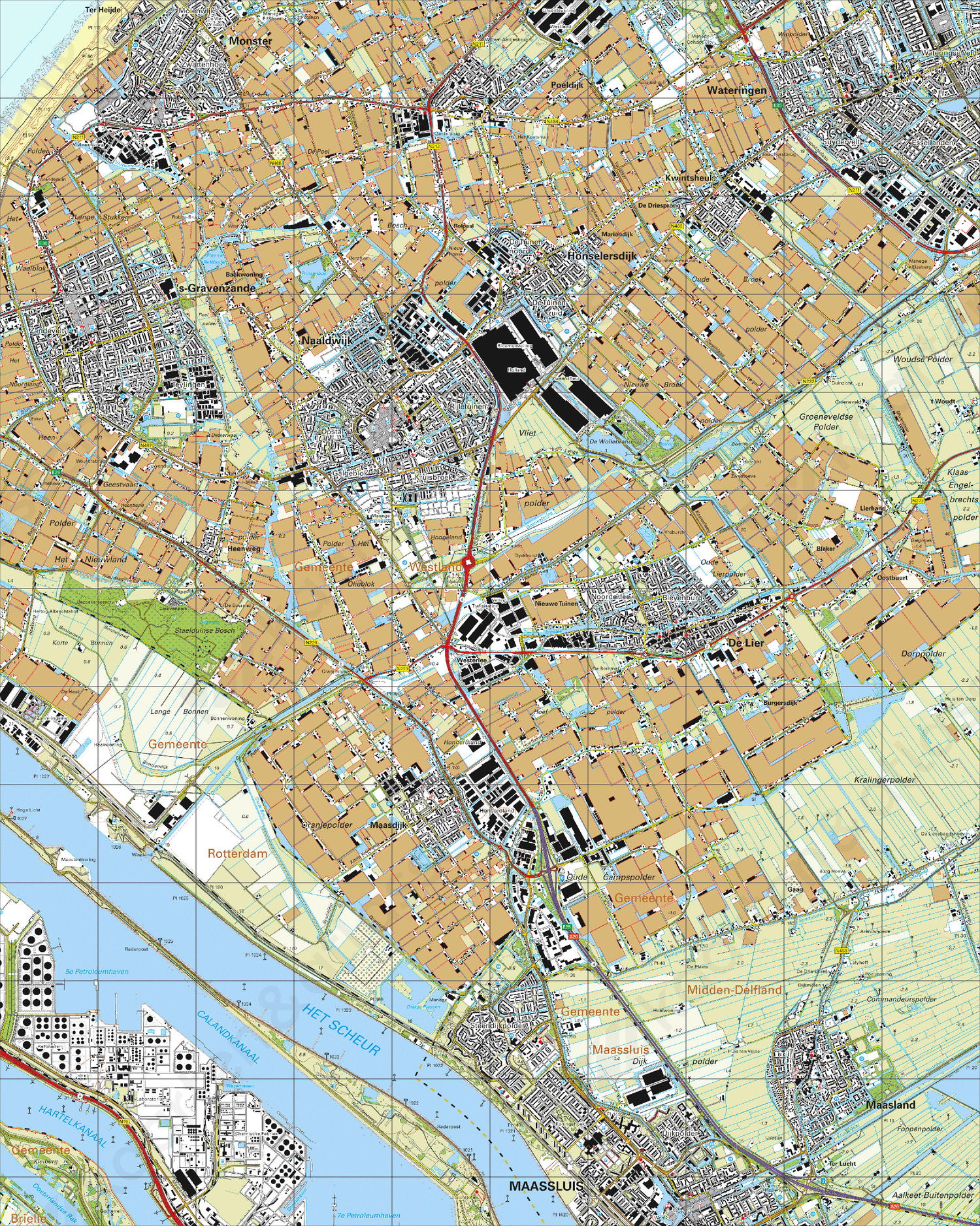 Topografische Kaart 37B Naaldwijk Topografische Kaart 37B Naaldwijk