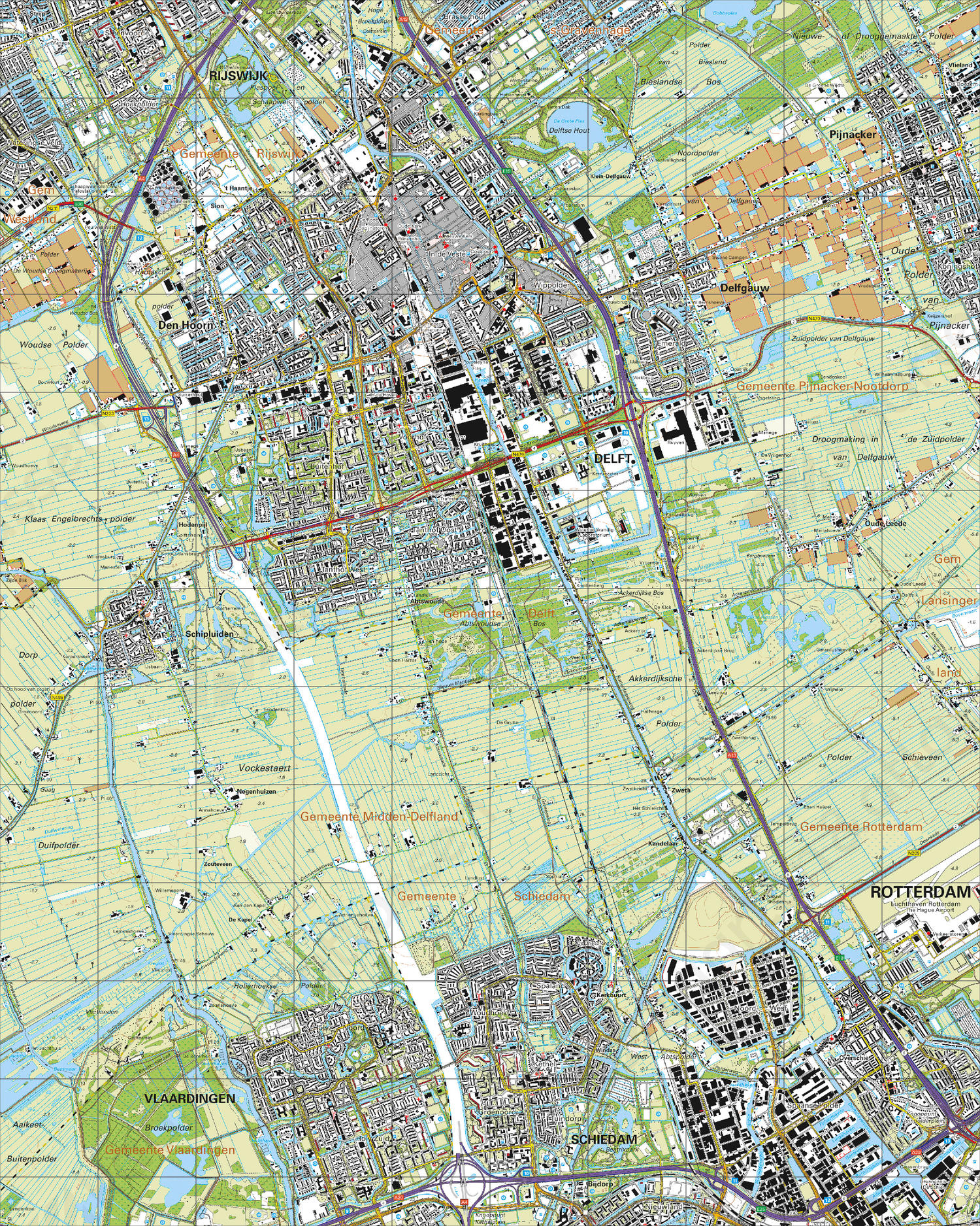 Topografische Kaart 37E Delft Digitale Topografische Kaart 37E Delft