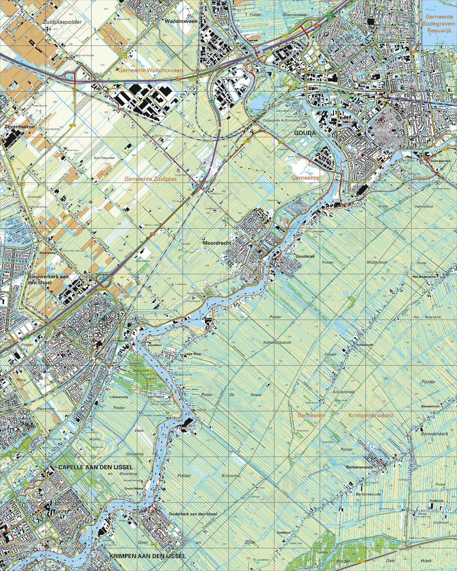 Topografische Kaart 38A Gouda Topografische Kaart 38A Gouda