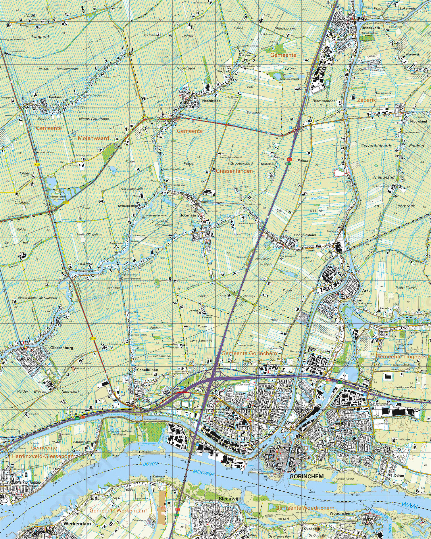 Digitale Topografische Kaart 38G Gorinchem