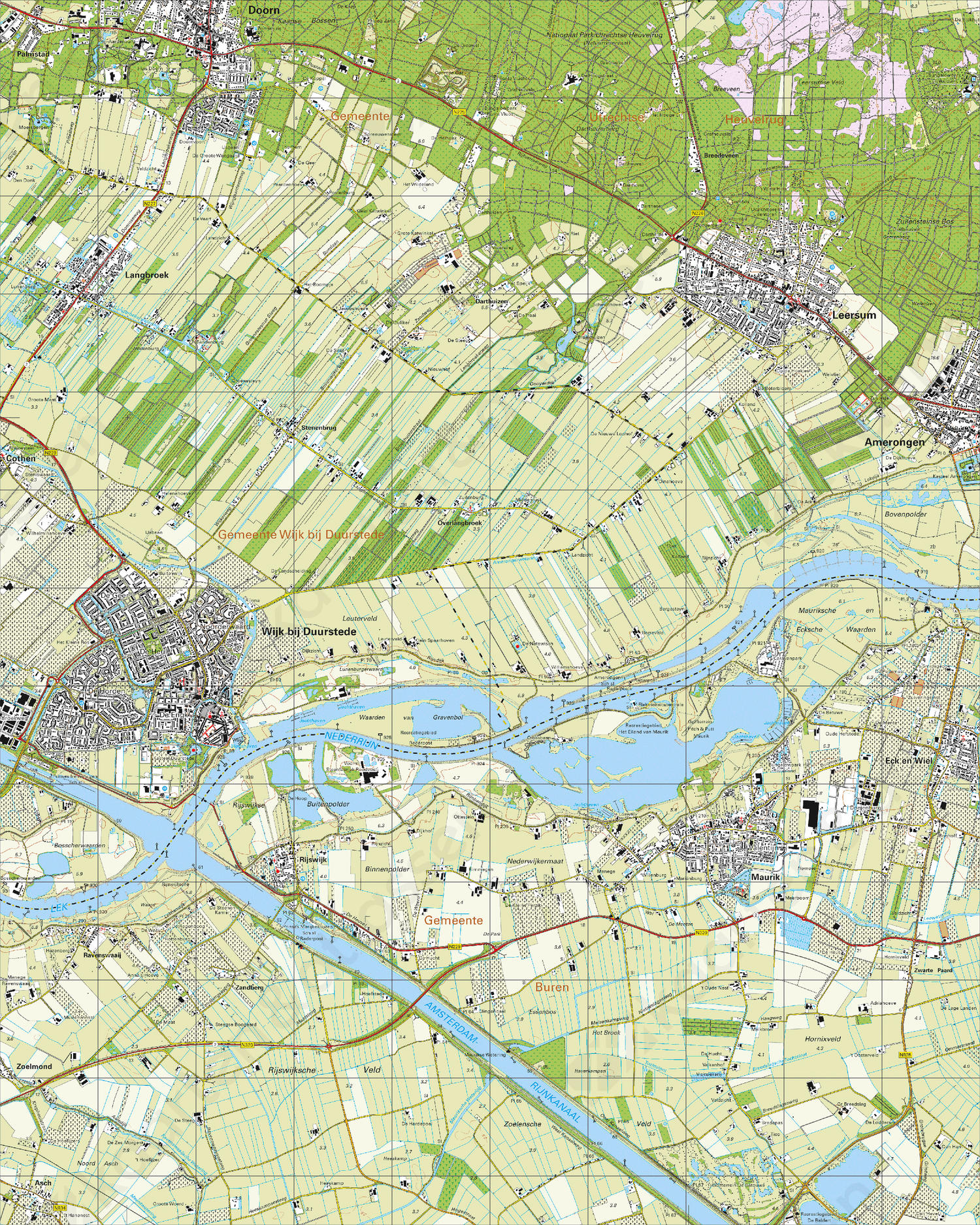 Topografische Kaart 39B Wijk bij Duurstede Digitale Topografische Kaart 39B Wijk bij Duurstede