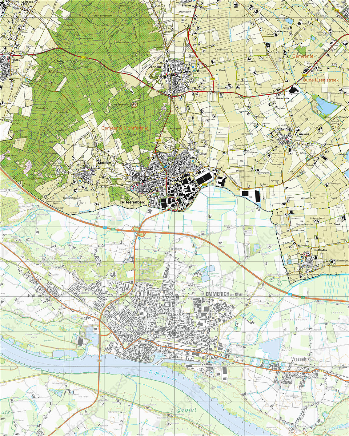 Digitale Topografische Kaart 40H 's-Heerenberg Digitale Topografische Kaart 40H 's-Heerenberg