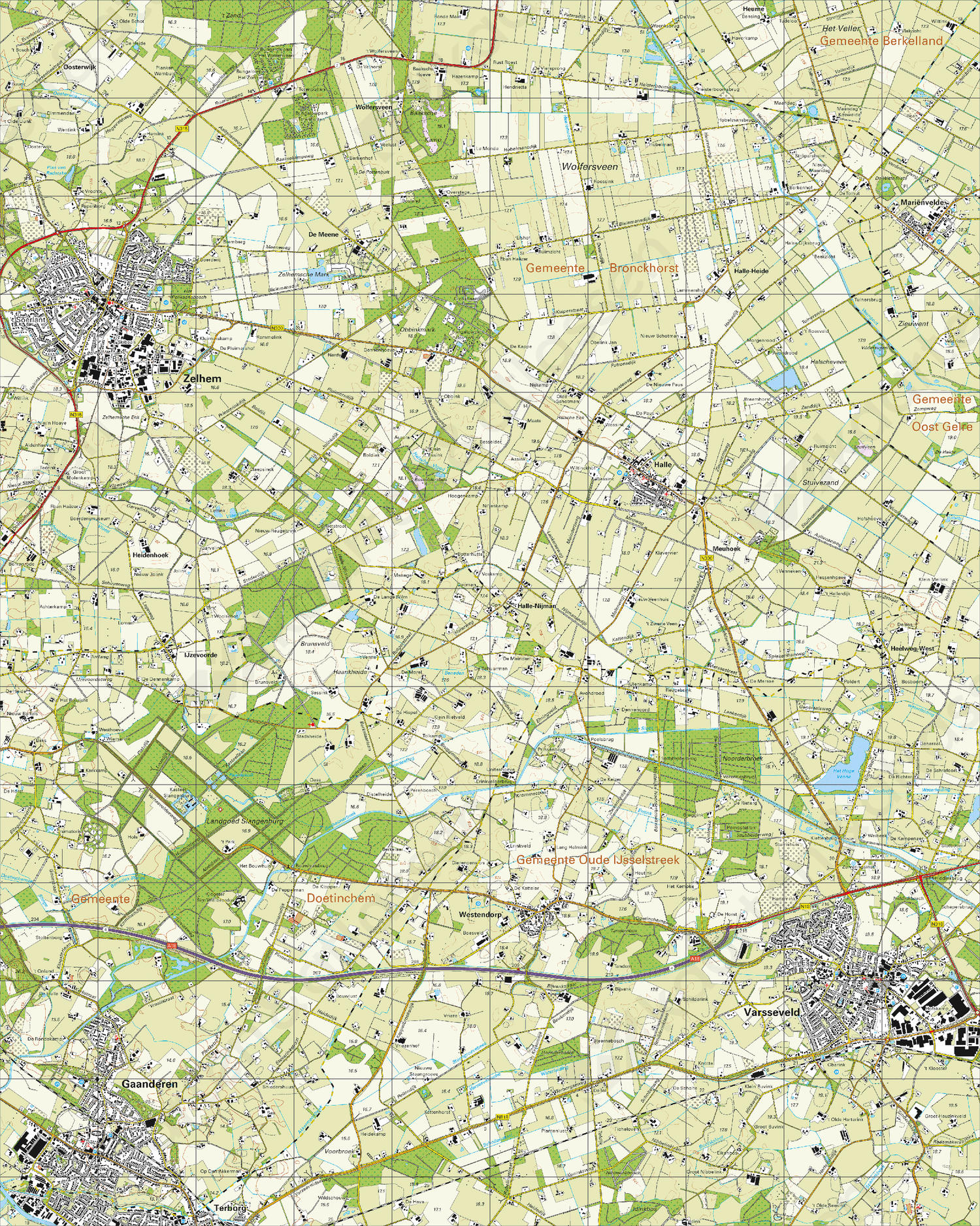 Digitale Topografische Kaart 41A Varsseveld