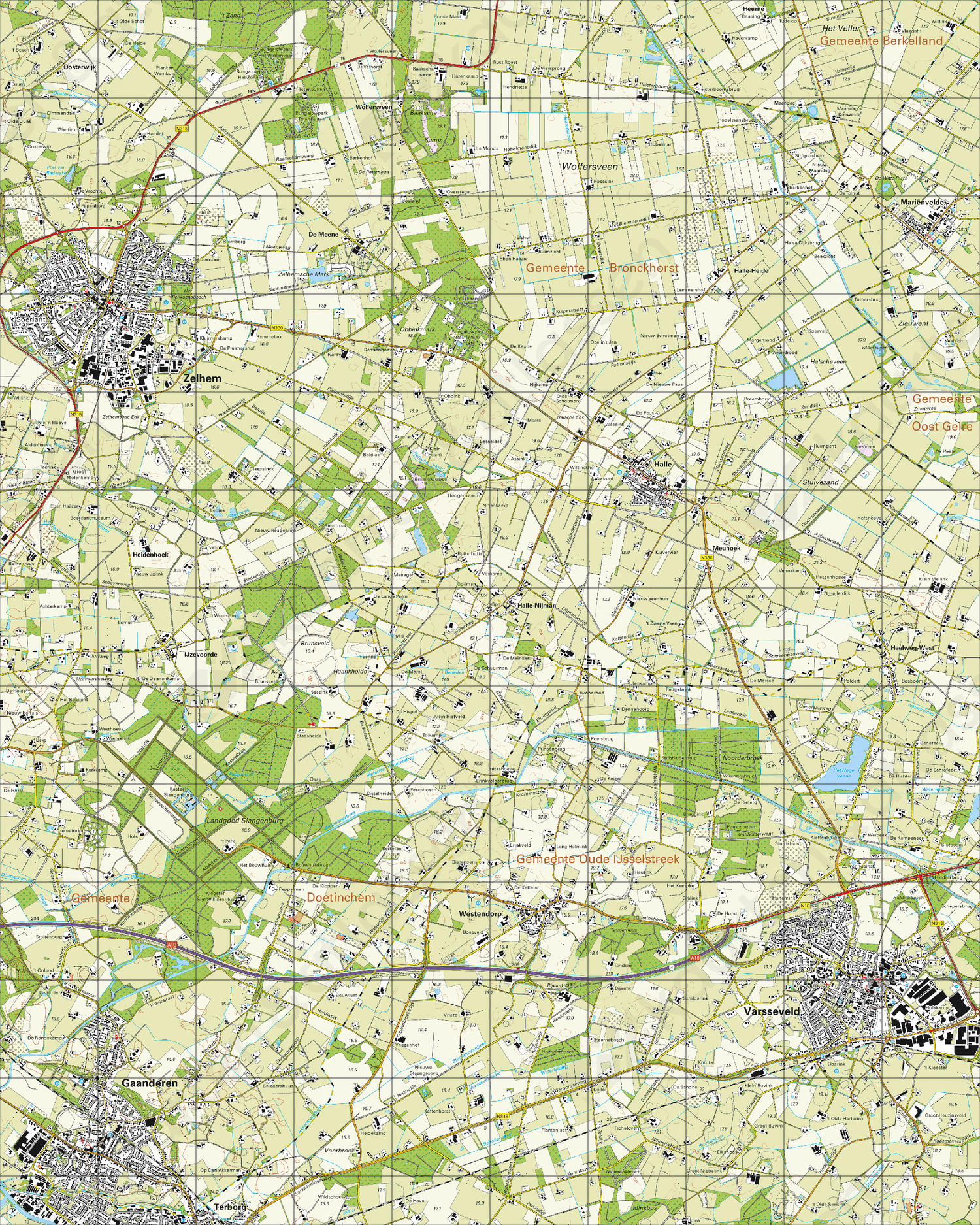 Topografische Kaart 41A Varsseveld