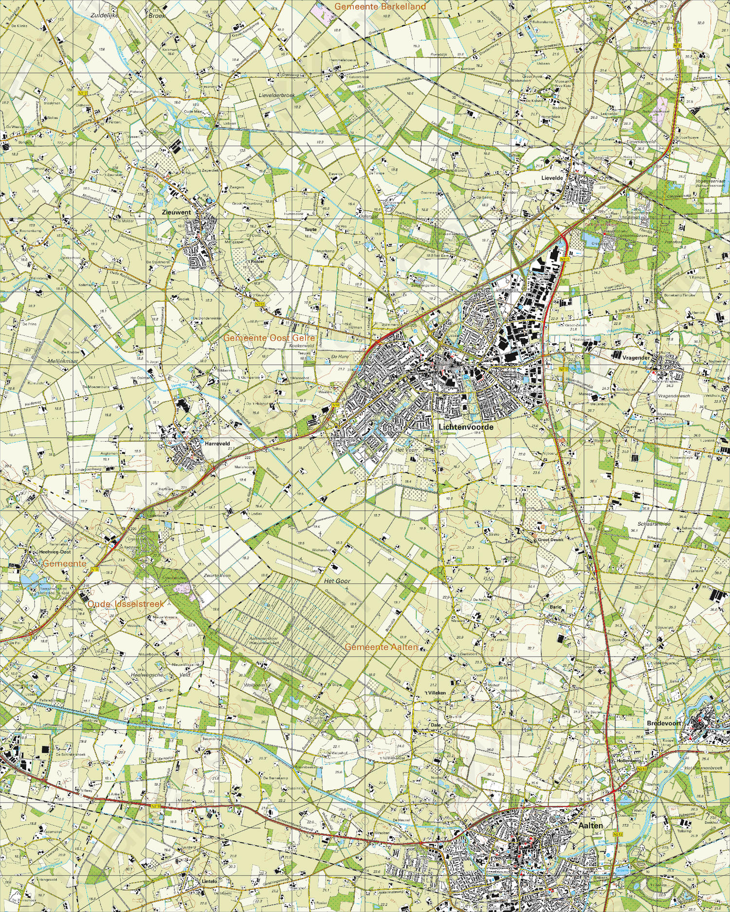 Digitale Topografische Kaart 41B Lichtenvoorde