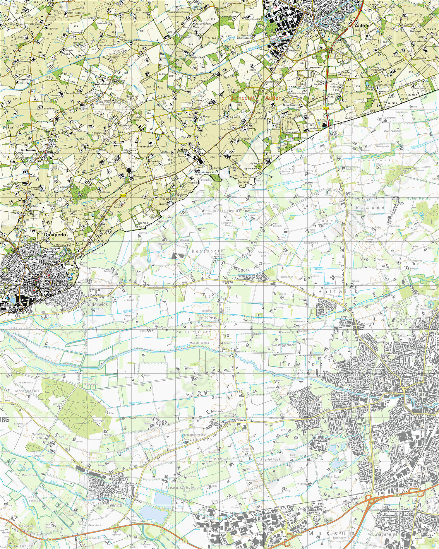 Topografische Kaart 41D Dinxperlo