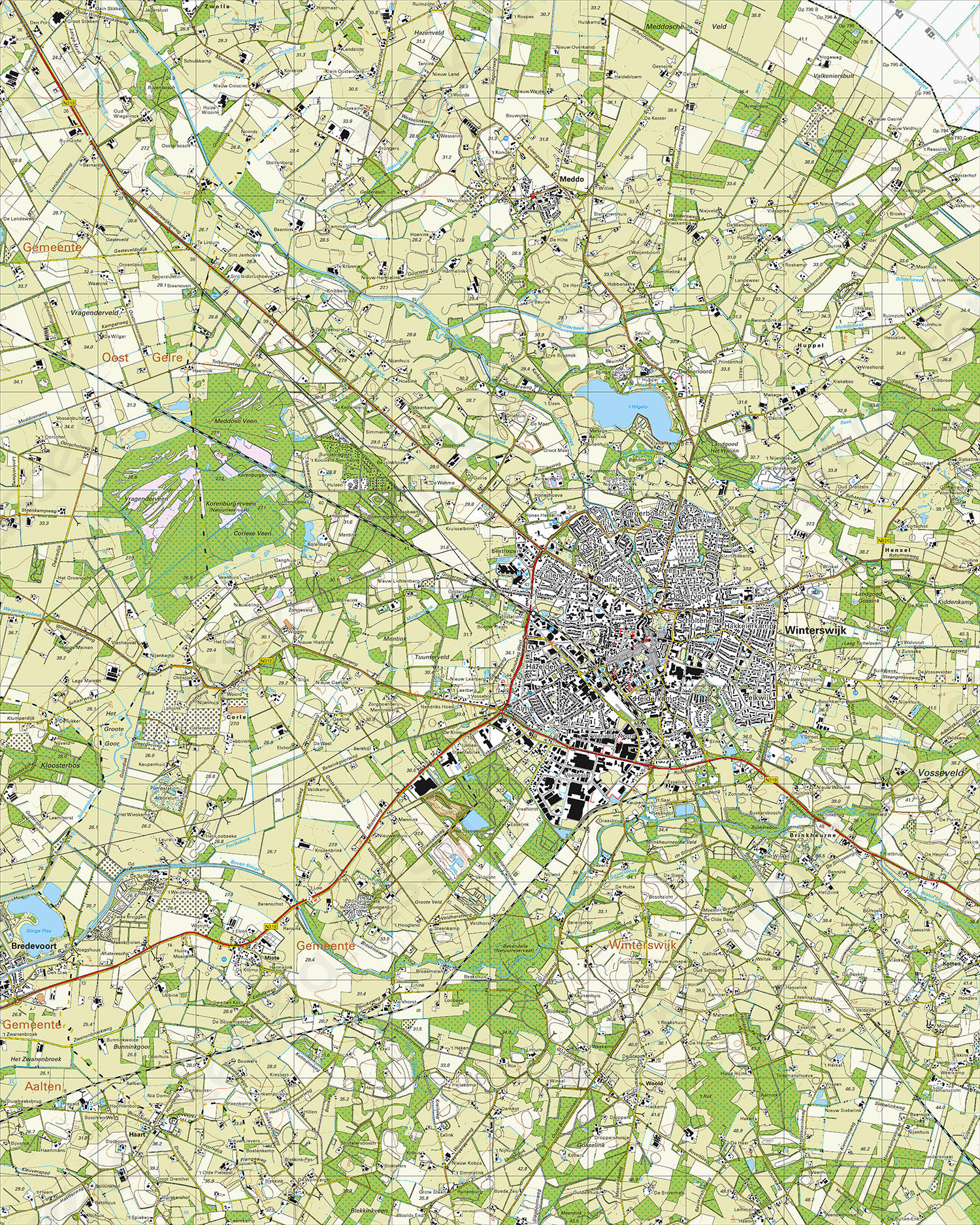 Topografische Kaart 41E Winterswijk