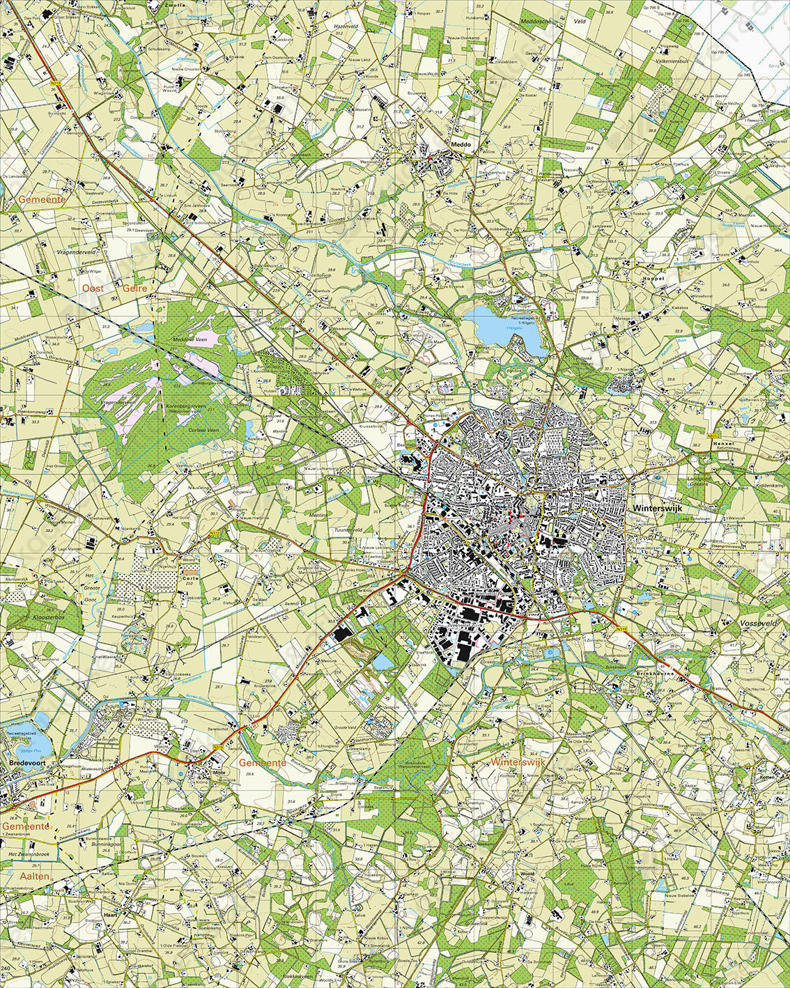 Digitale Topografische Kaart 41E Winterswijk