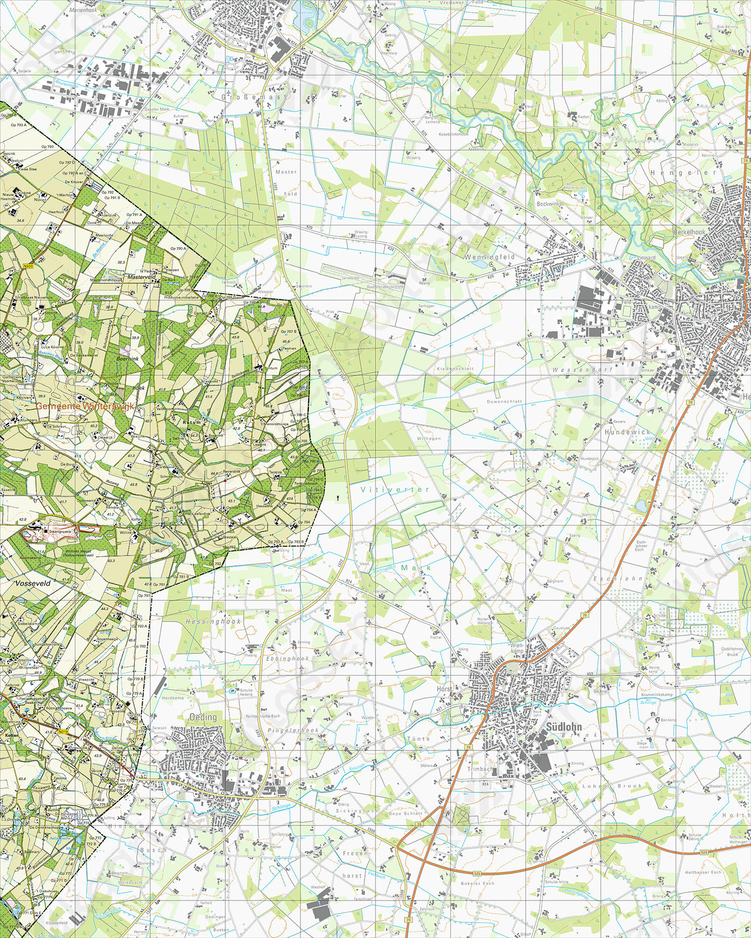 Topografische Kaart 41F Ratum