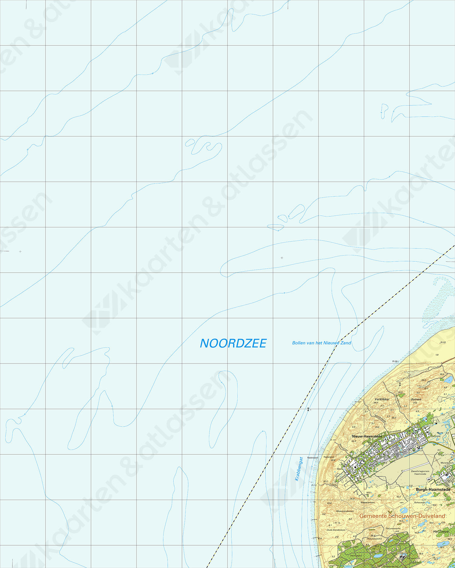 Topografische Kaart 42B Nieuw-Haamstede