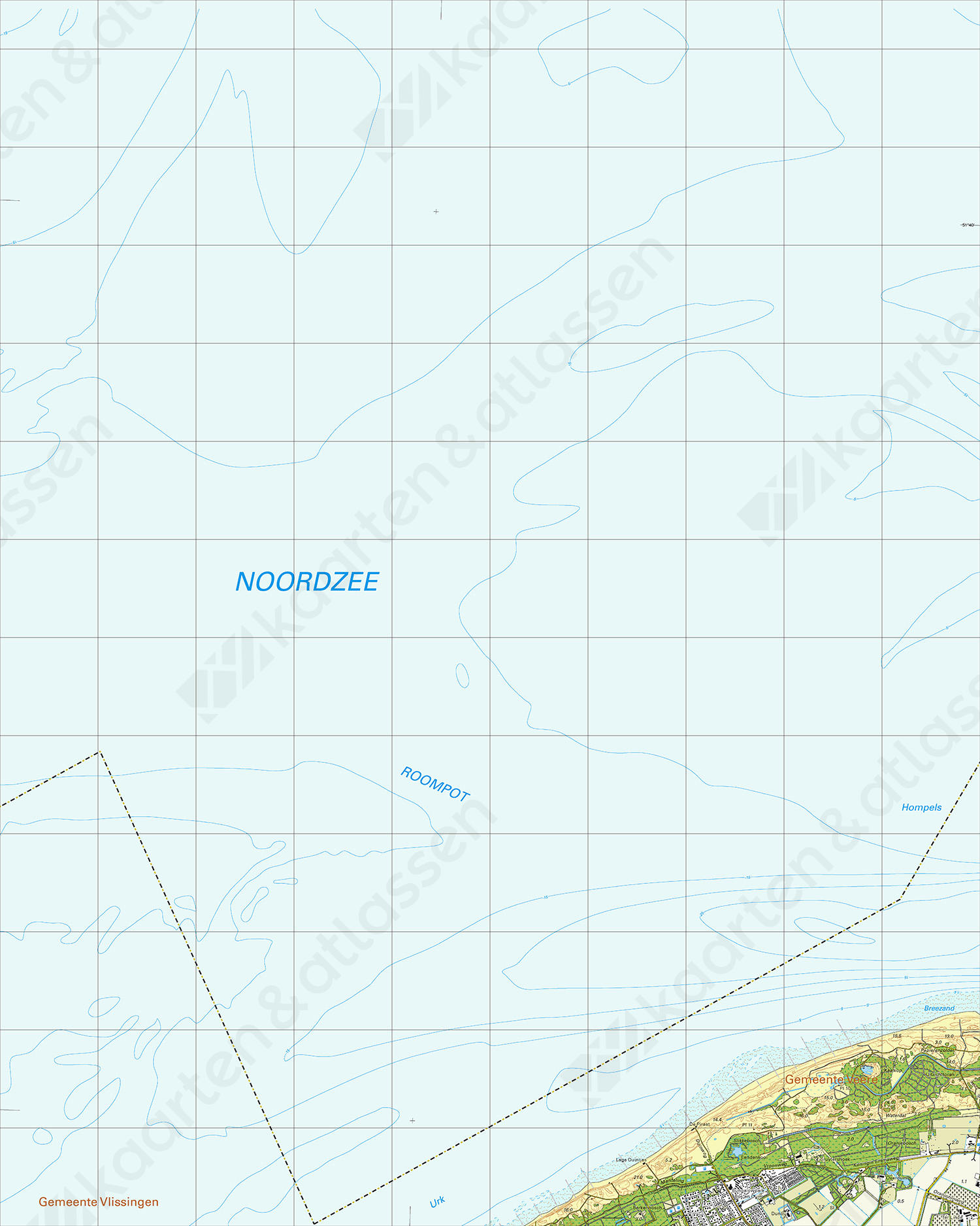 Topografische Kaart 42C Oostkapelle 