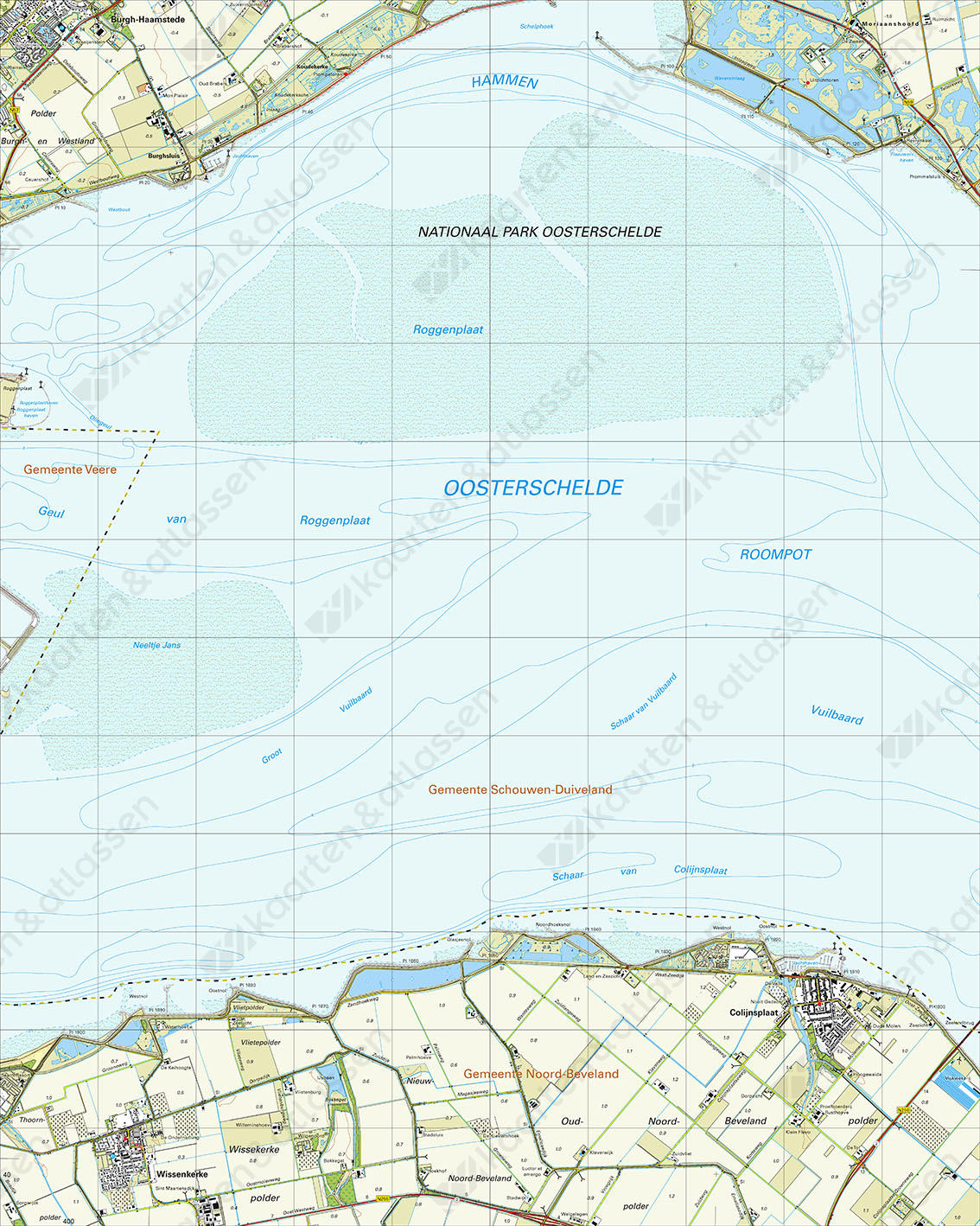 Topografische Kaart 42G Colijnsplaat