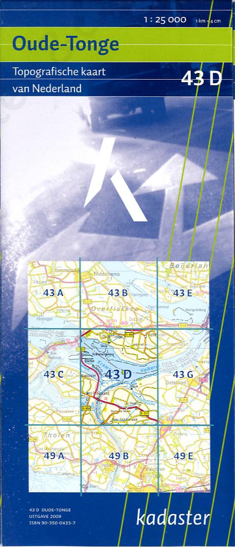 Digitale topografische kaart Oude-Tonge