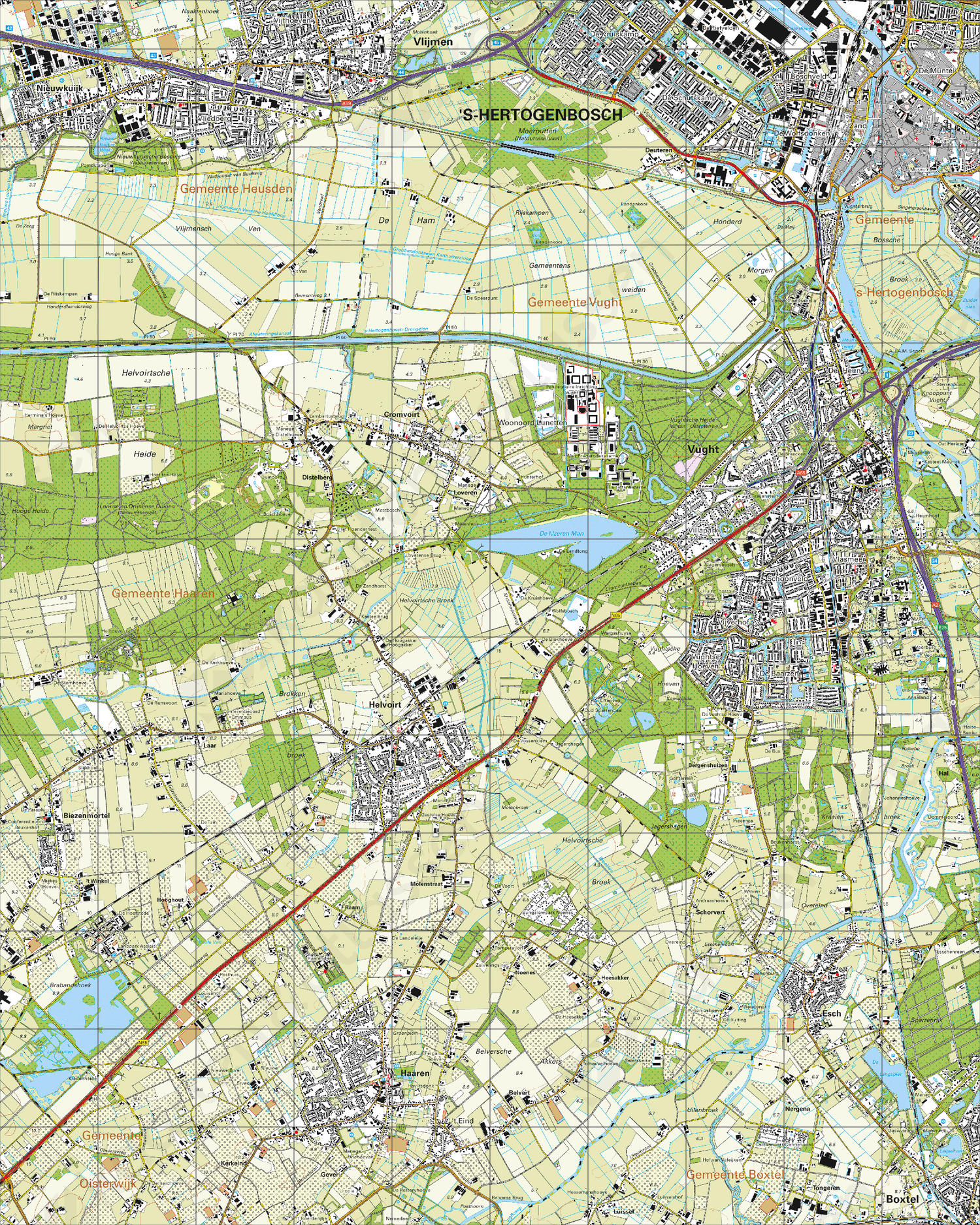 Topografische Kaart 45C 's-Hertogenbosch