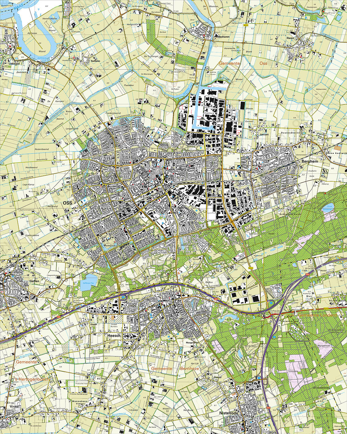 Topografische Kaart 45E Oss Topografische Kaart 45E Oss