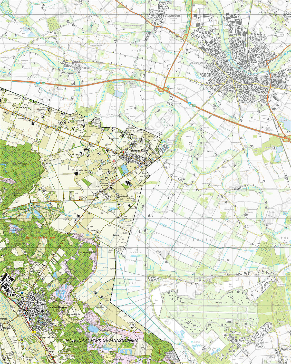 Digitale Topografische Kaart 46G Nieuw-Bergen Digitale Topografische Kaart 46G Nieuw-Bergen
