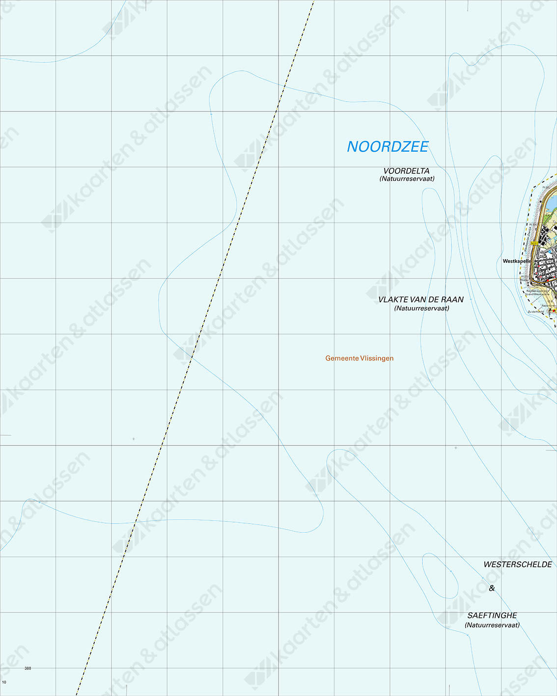 Topografische Kaart 47F Westkapelle Topografische Kaart 47F Westkapelle