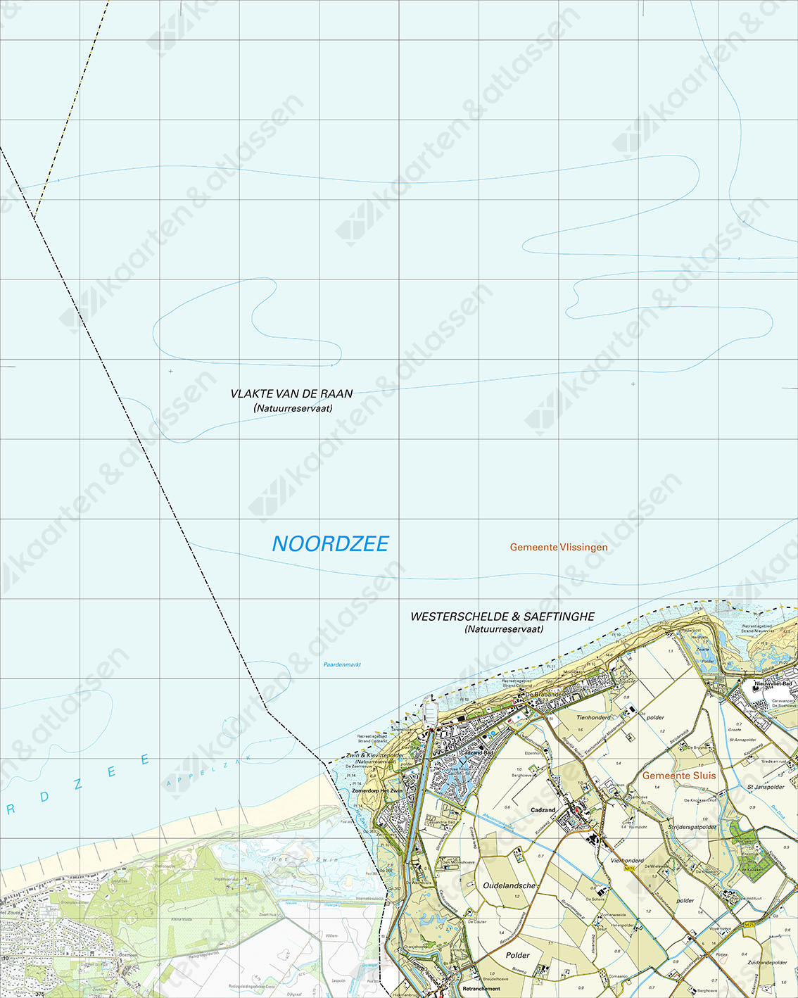 Digitale Topografische Kaart 47H Cadzand