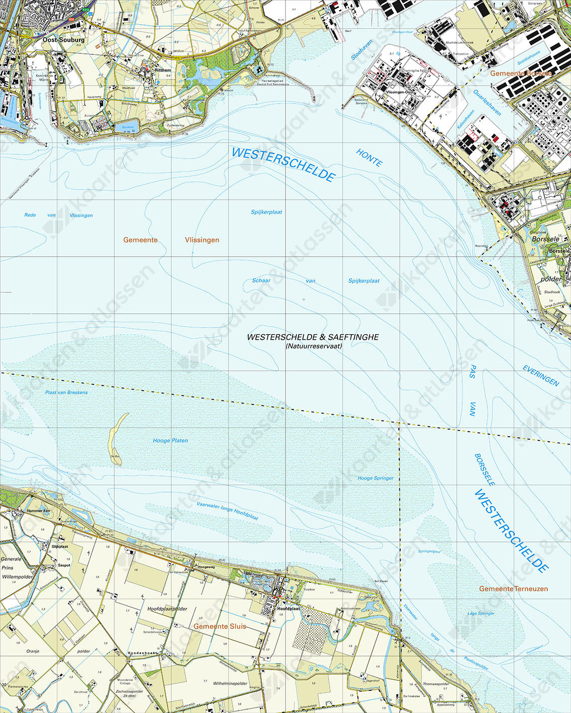 Topografische Kaart 48D Hoofdplaat